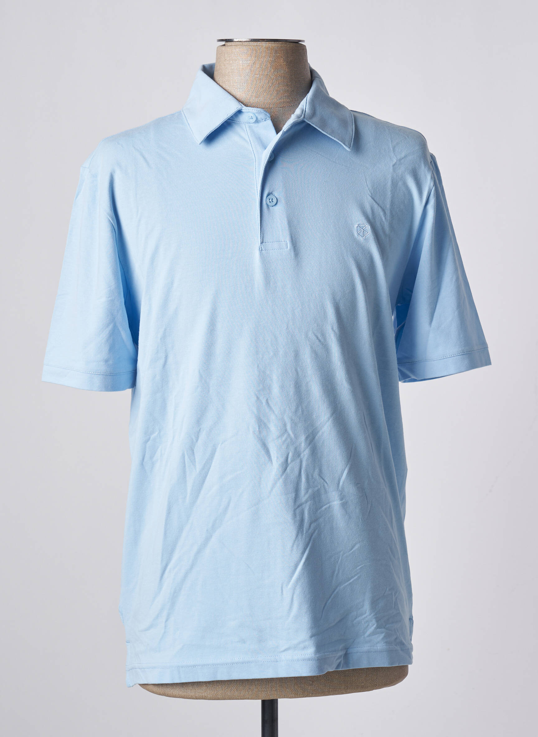 Polo jersey audinys trumpas rankovės mėlyna JACK & JONES vyras