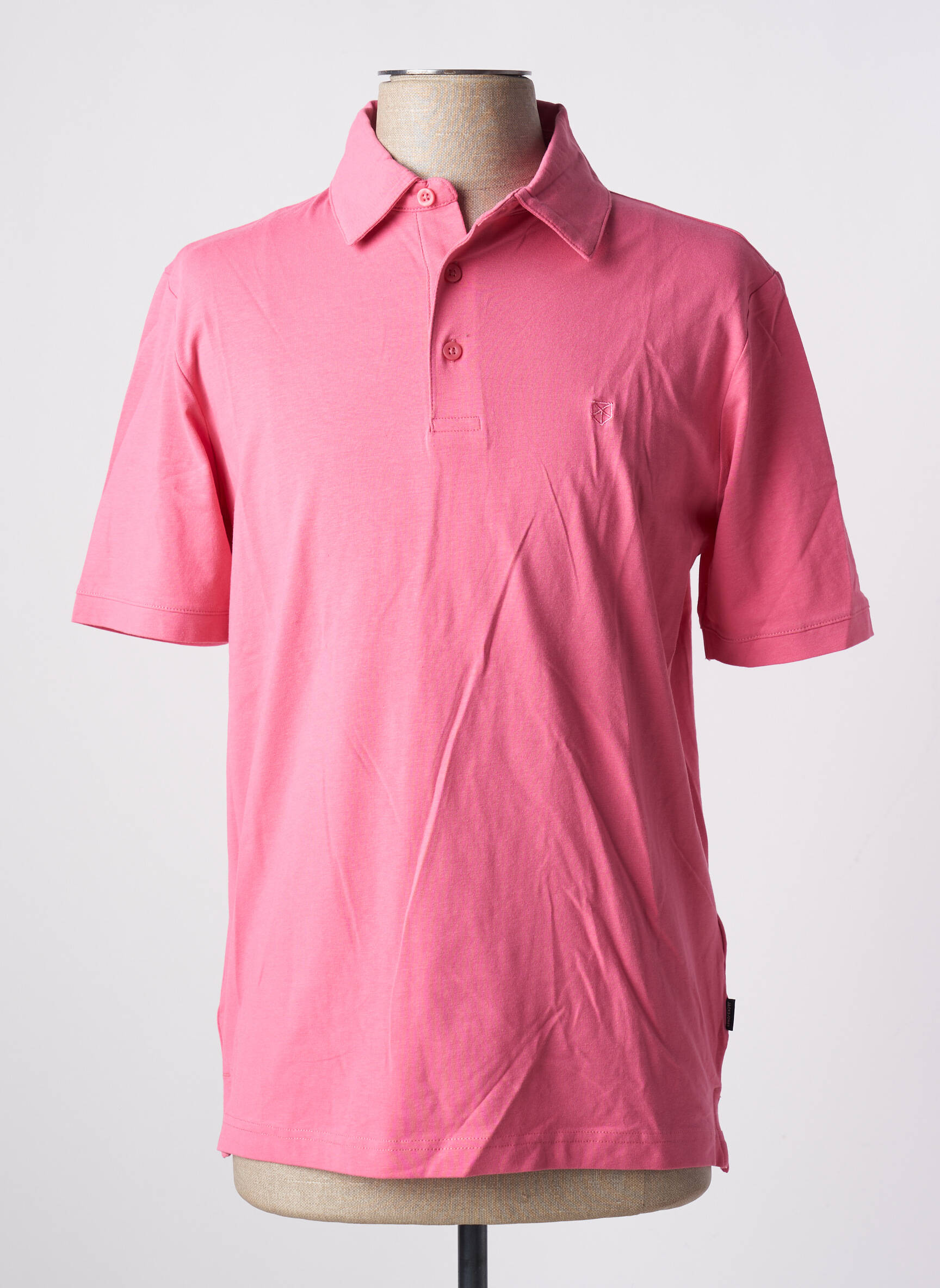 Polo jersey audinys trumpas rankovės rožinė JACK & JONES vyras