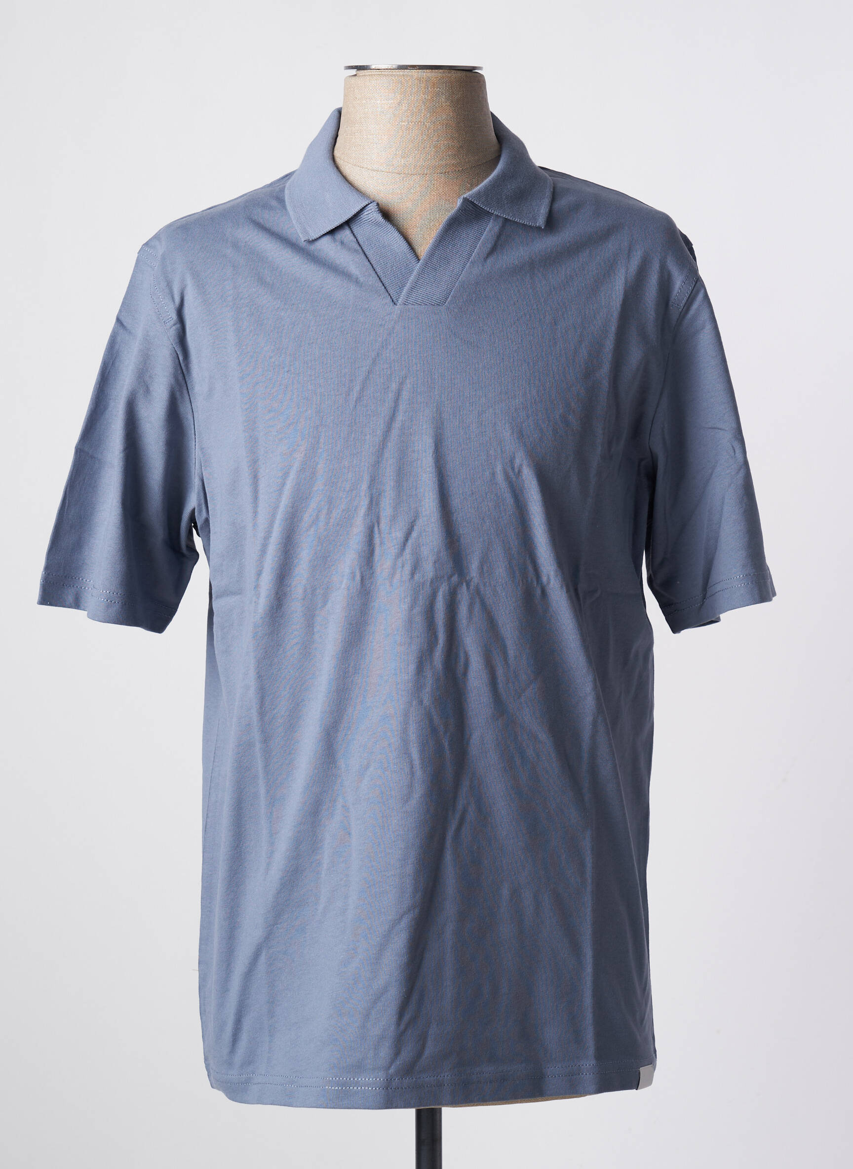 Polo jersey audinys trumpas rankovės mėlyna JACK & JONES vyras
