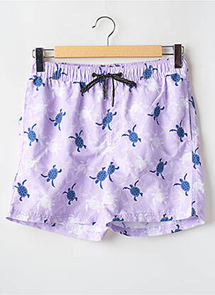 Maudymosi šortas popelinos audinys, kuris pasižymi lygiu ir tankiu paviršiumi. violetinis JACK & JONES vyras