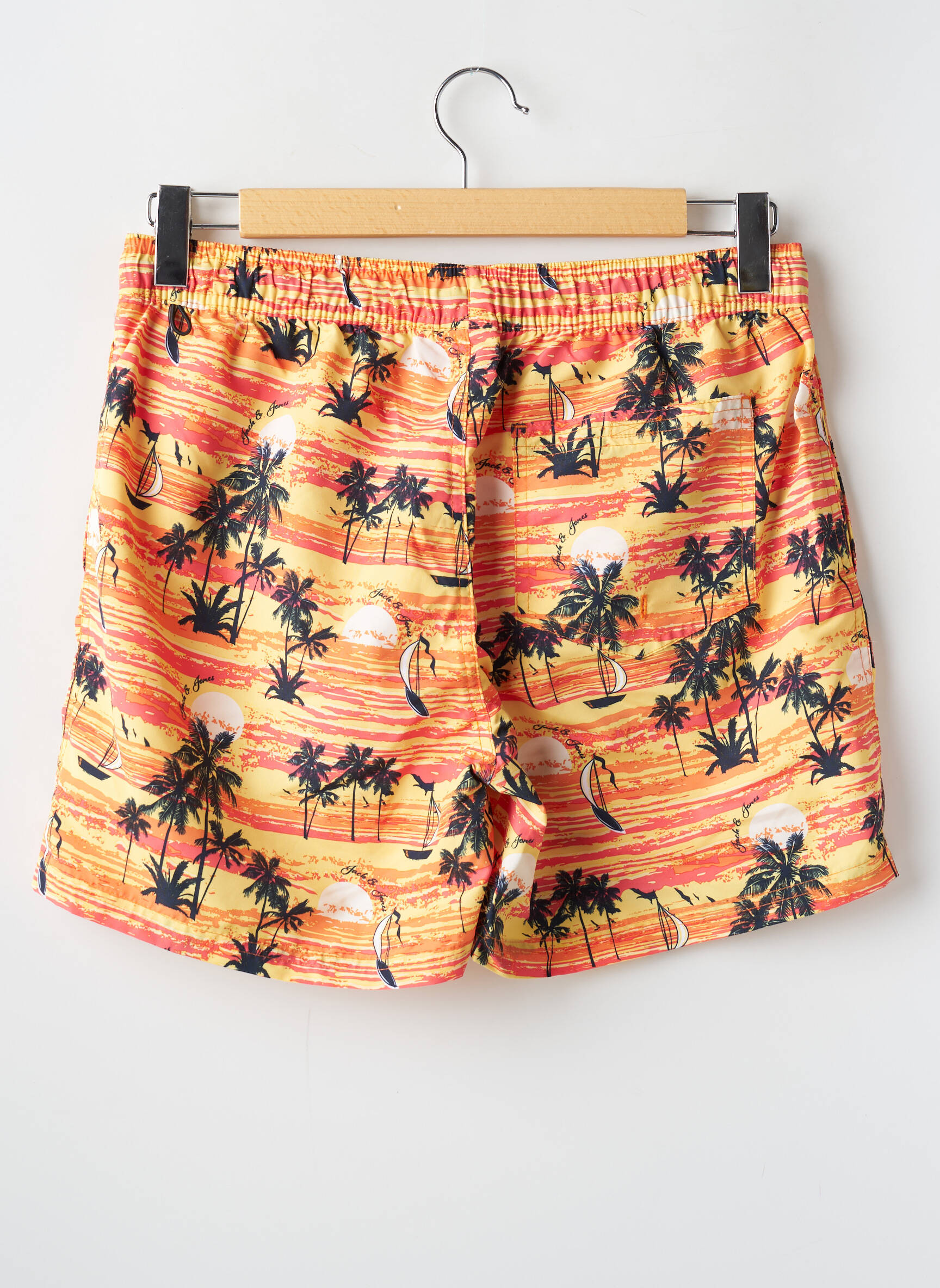 Maudymosi šortas tiesioginis dažymas spausdinimas oranžinė JACK & JONES vyras