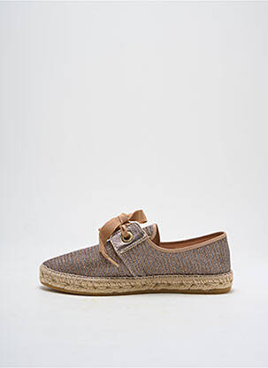 Espadrilės satino audinys plokščias kulnas iki 3 cm auksas LA MAISON DE L'ESPADRILLE moteris
