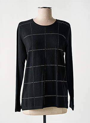Megztinis centrinė iškirptė ilgos rankovės juodas RABE moteris