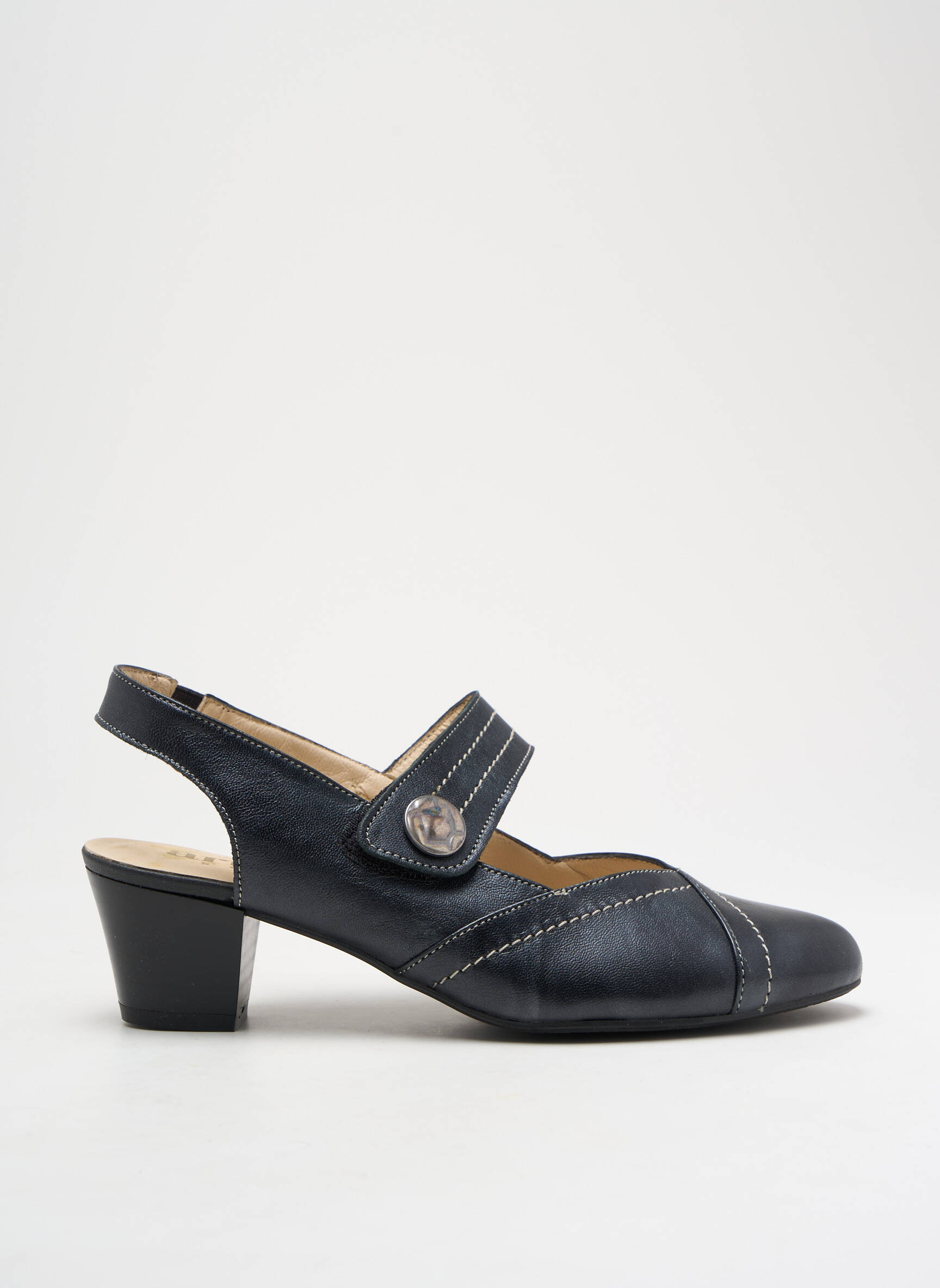 Sandalai/nu pėdos satino audinys kulnas nuo 4 iki 6 cm juodas ARTIKA SOFT moteris