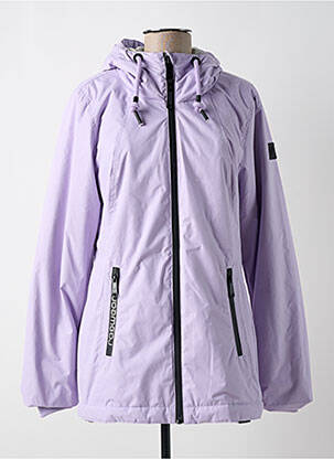 Parka priekinis užtrauktukas su gobtuvu violetinis RAGWEAR moteris