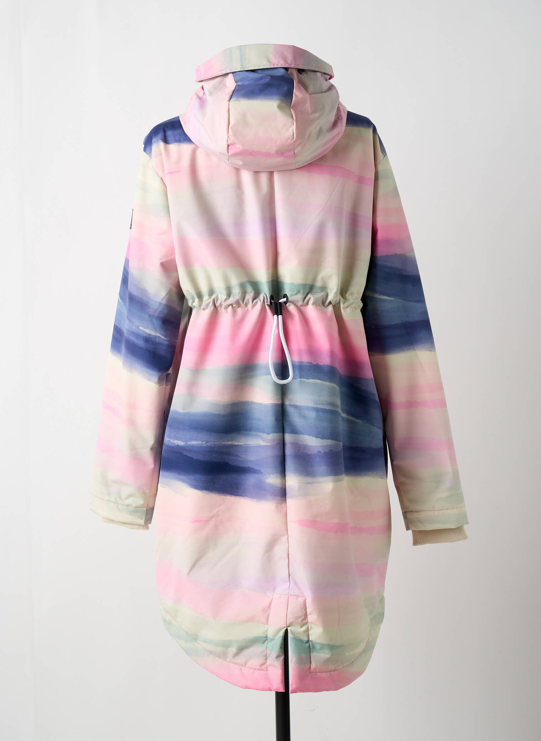 Pūkinė striukė ilgos rankovės su gobtuvu rožinė RAGWEAR moteris