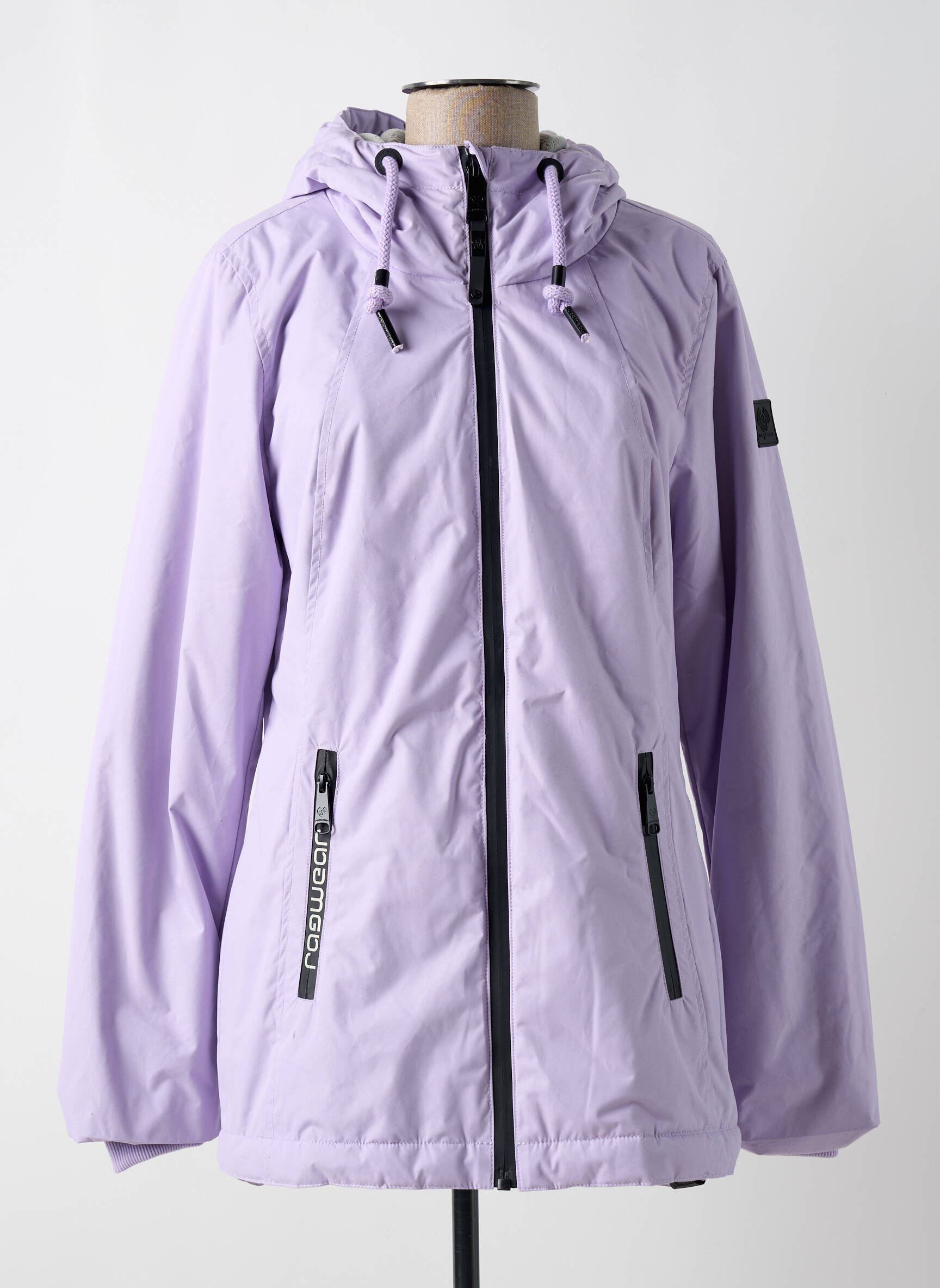 Parka priekinis užtrauktukas su gobtuvu violetinis RAGWEAR moteris