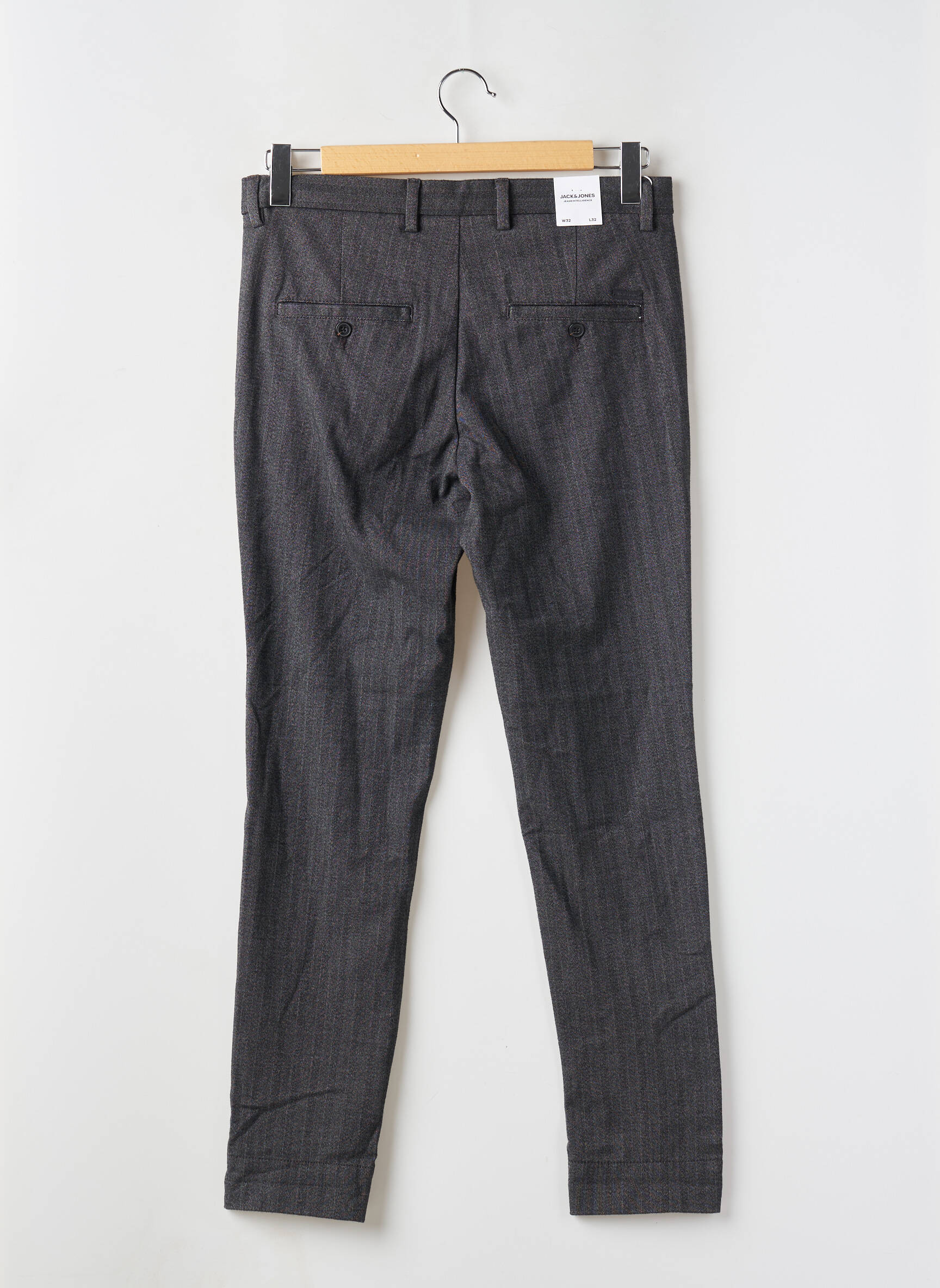 Chino kelnė chinamas audinys normala dydis pilka JACK & JONES vyras