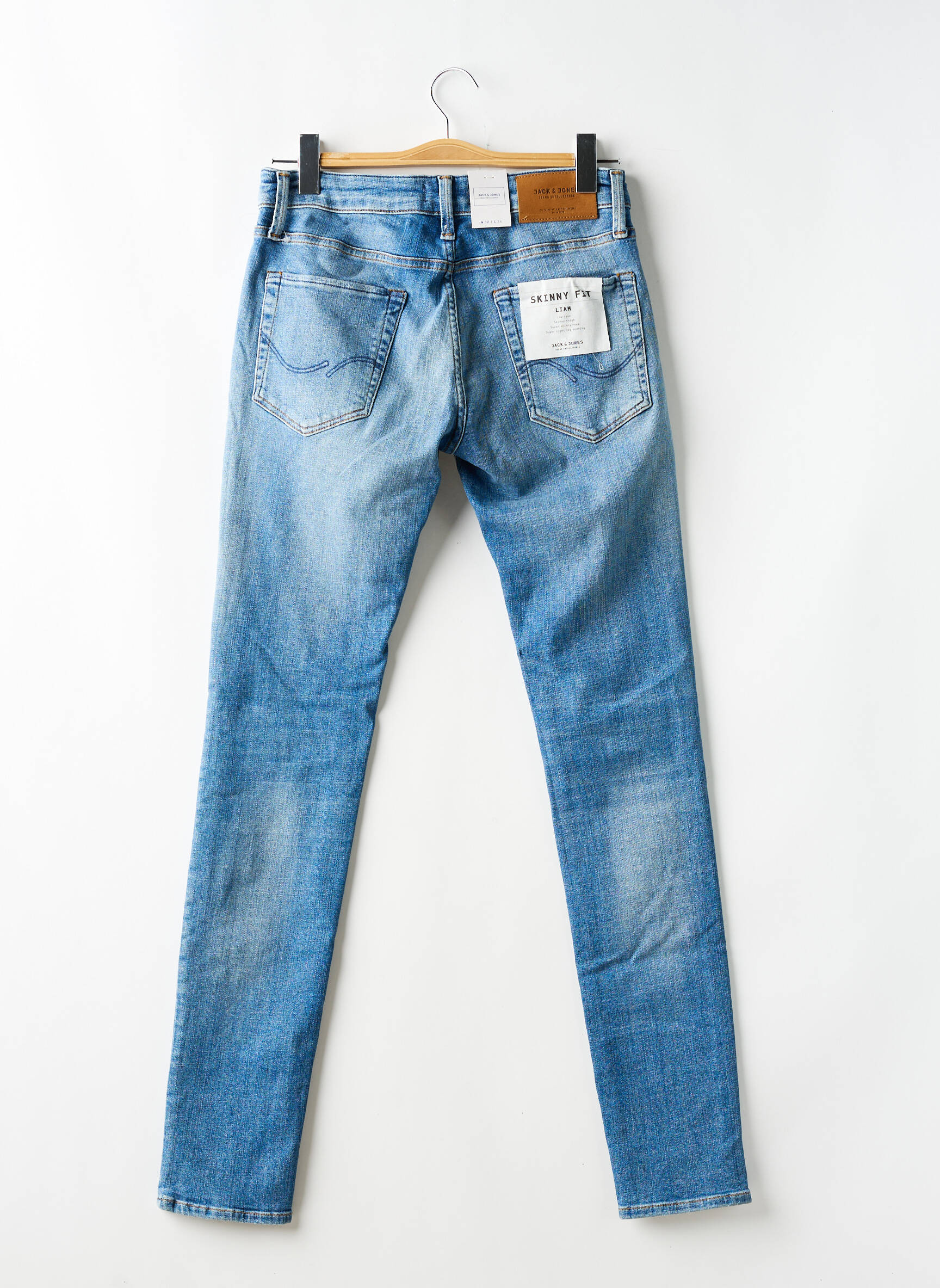 Lieknos džinsai tamprumas normala dydis mėlyna JACK & JONES vyras