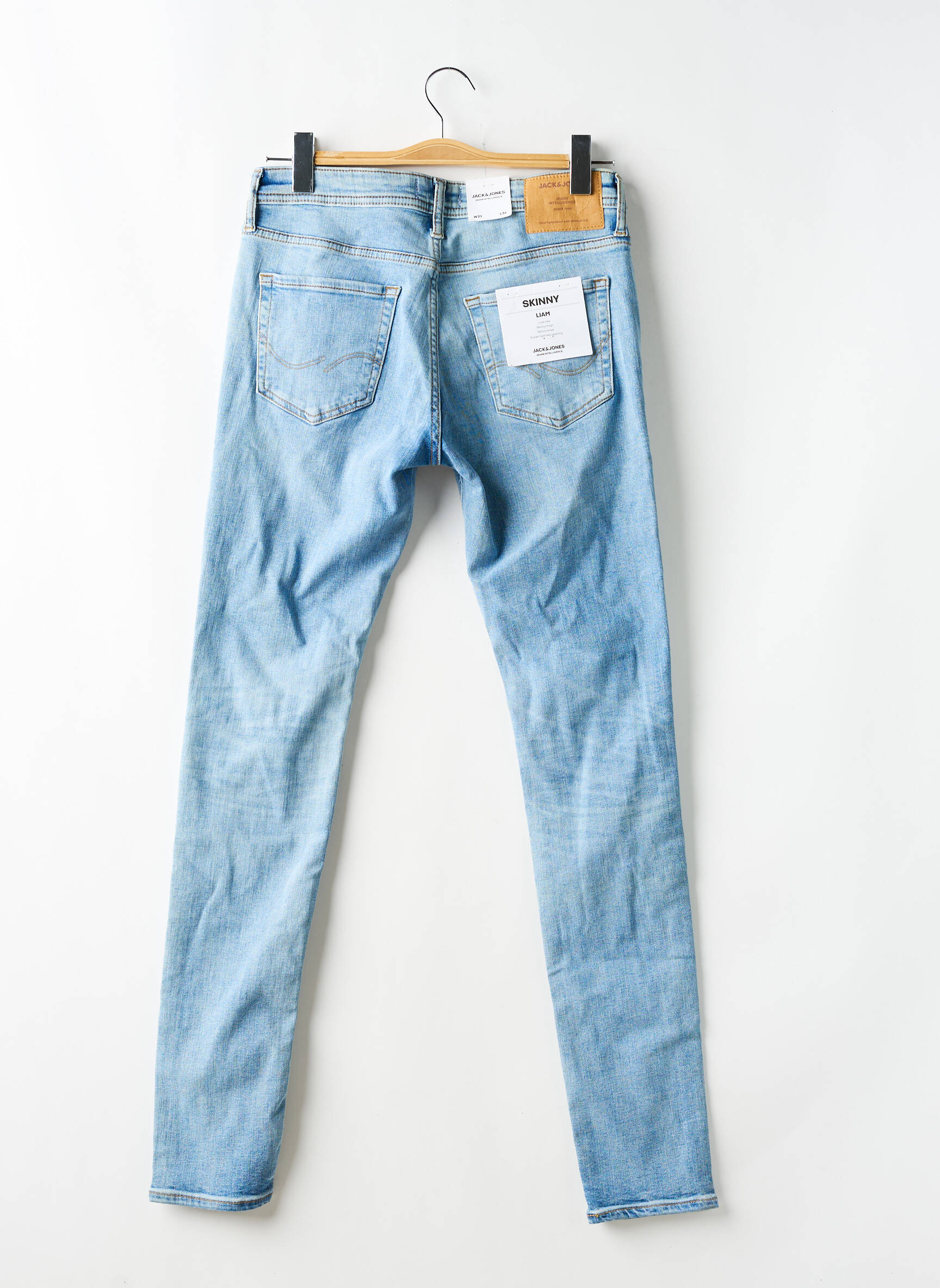 Lieknos džinsai tamprumas normala dydis mėlyna JACK & JONES vyras