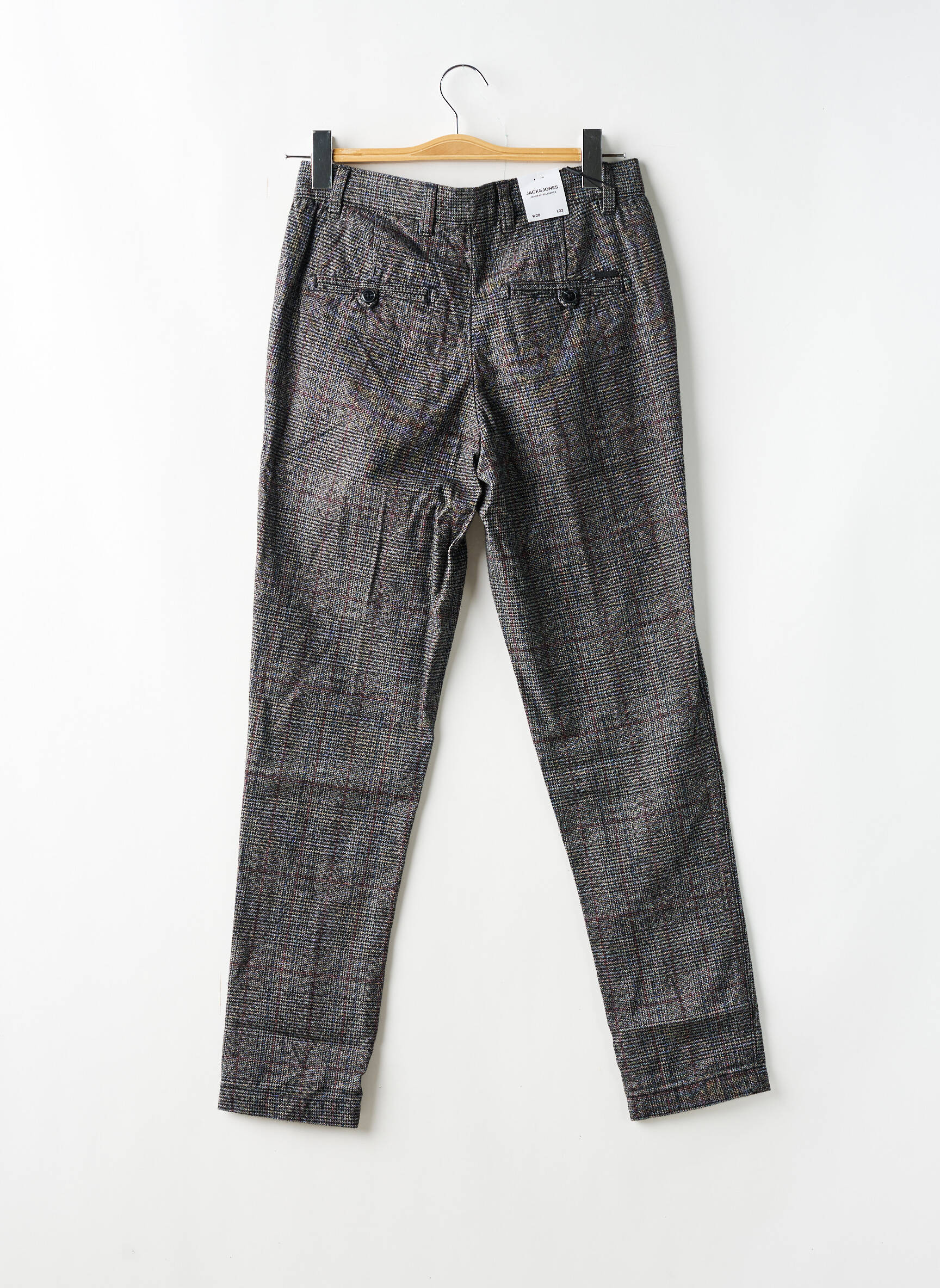 Chino kelnė galinio spausdinimo raštas normala dydis pilka JACK & JONES vyras