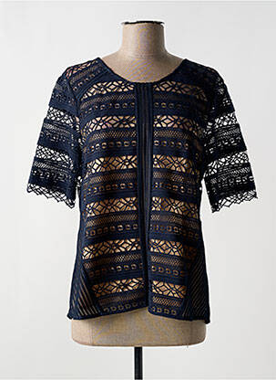 Viršūnė trumpas rankovės trumpas rankovės mėlyna SUNCOO moteris