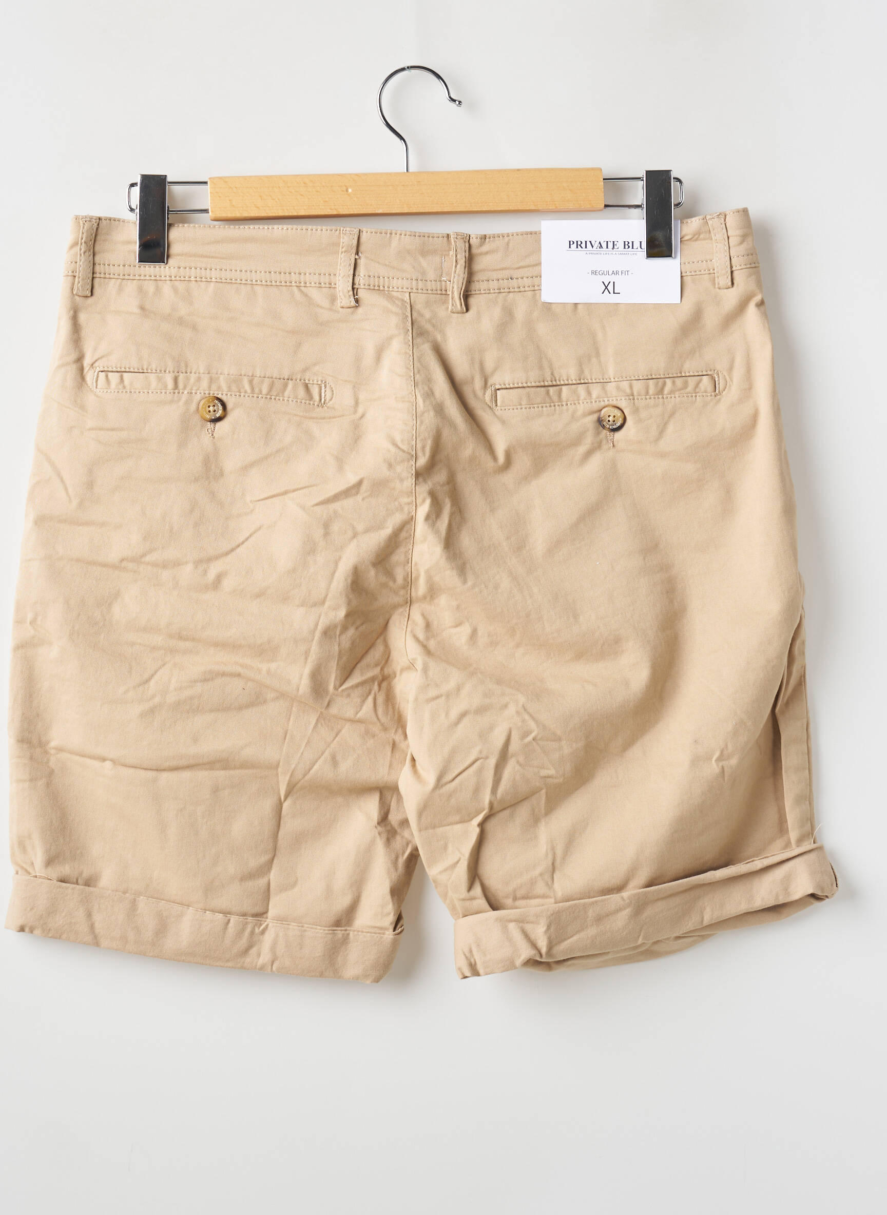 Bermudas chino kirpimas normala dydis bežinis PRIVATE BLUE moteris
