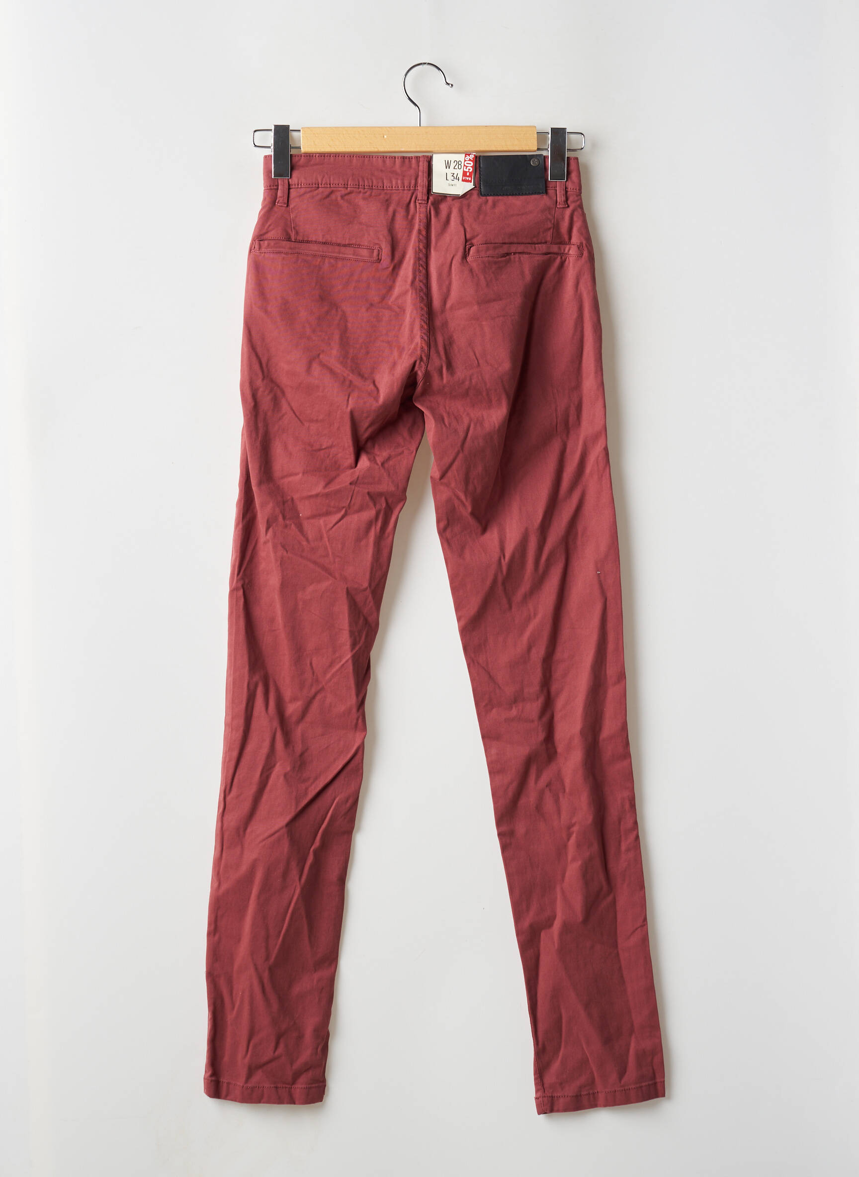 Chino kelnė tamprumas normala dydis raudona SHINE ORIGINAL vyras