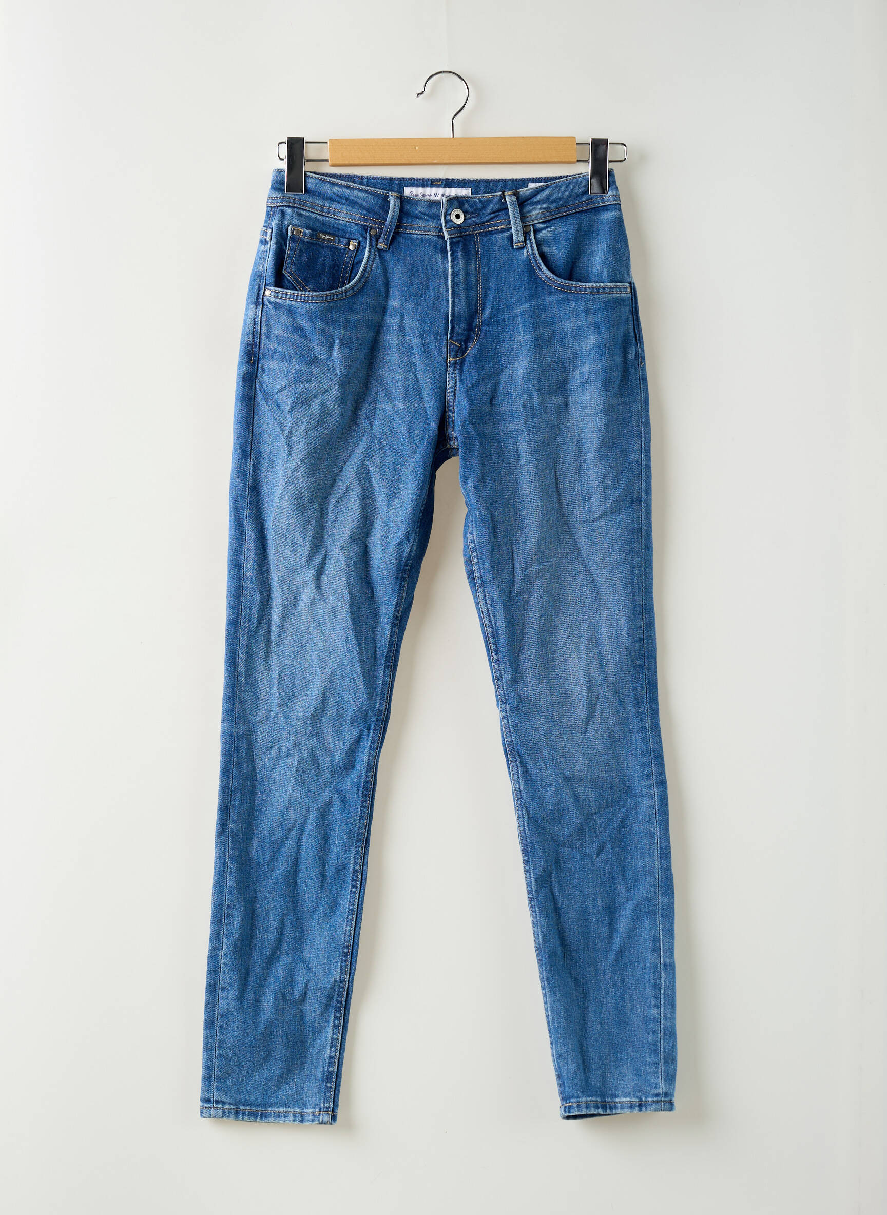 Mama džinsai kišenės aukšta talija mėlyna PEPE JEANS moteris