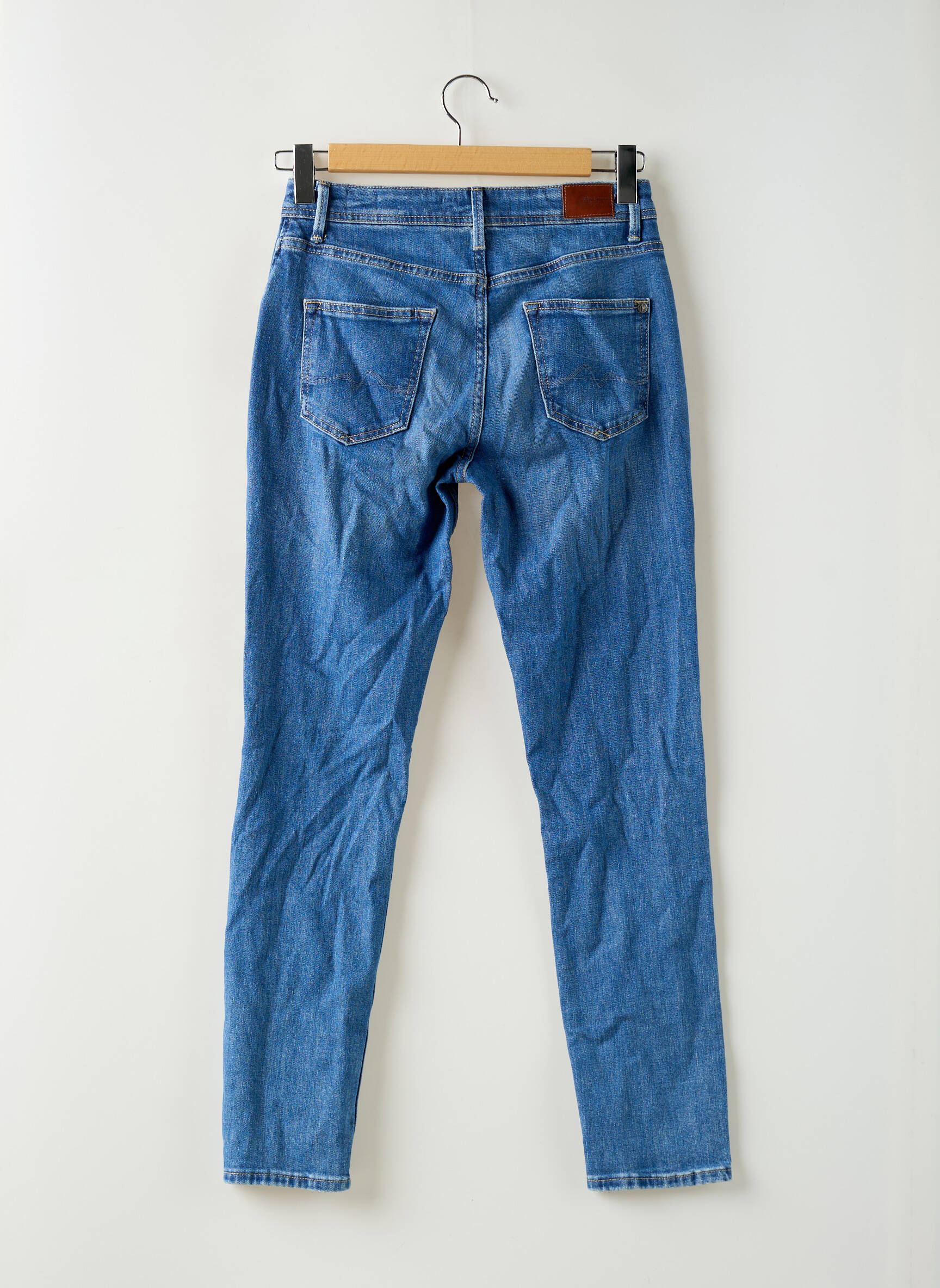 Mama džinsai kišenės aukšta talija mėlyna PEPE JEANS moteris