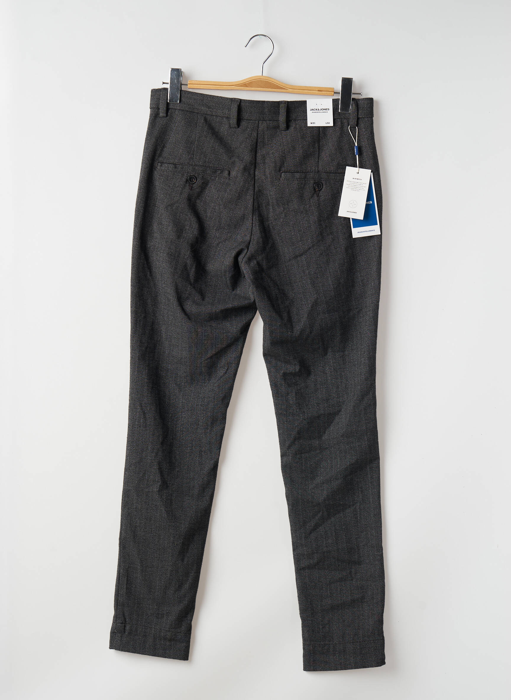 Chino kelnė chinamas audinys normala dydis pilka JACK & JONES vyras