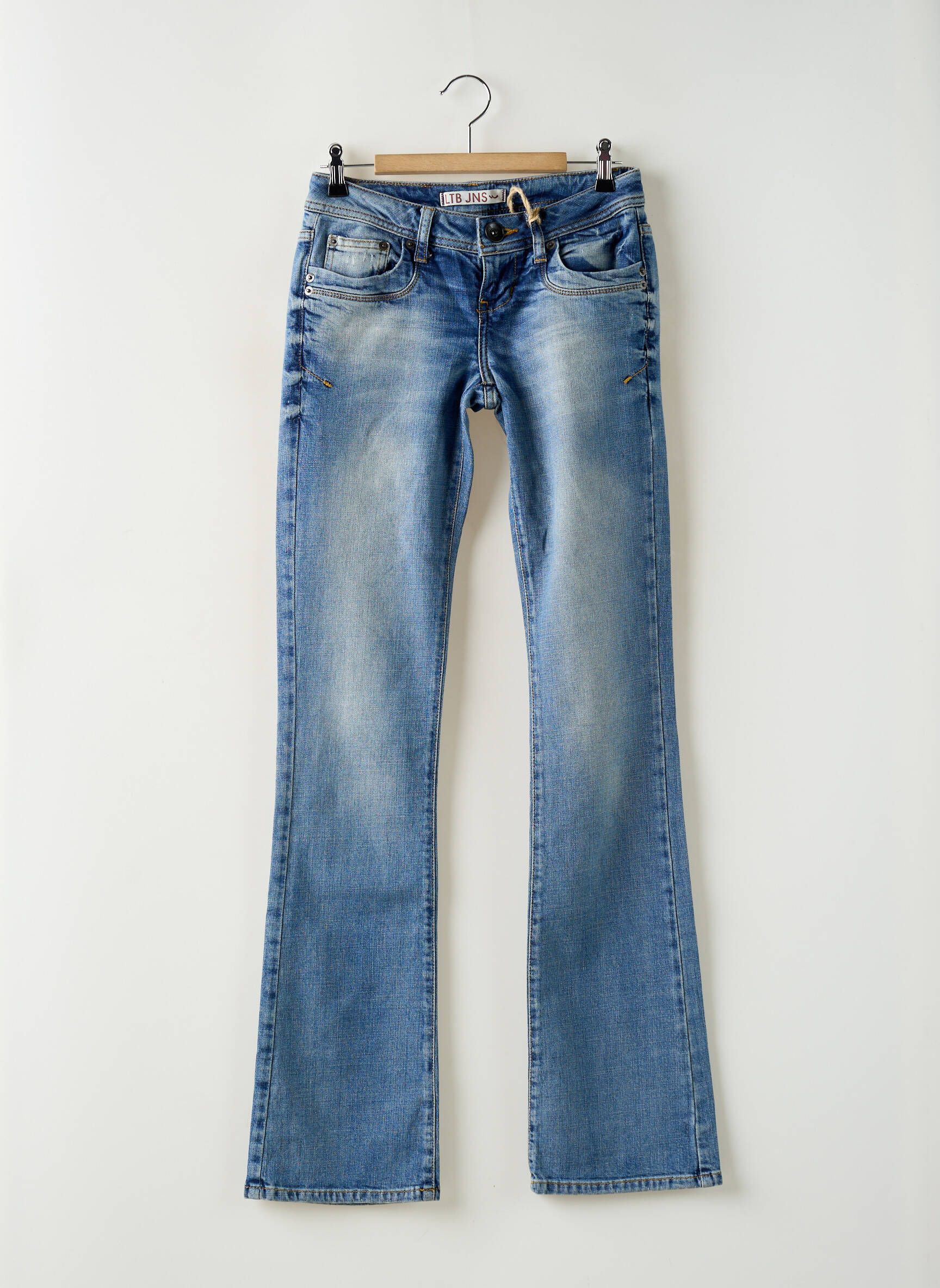 Bootcut džinsai tamprumas maža dydžio mėlyna LTB moteris