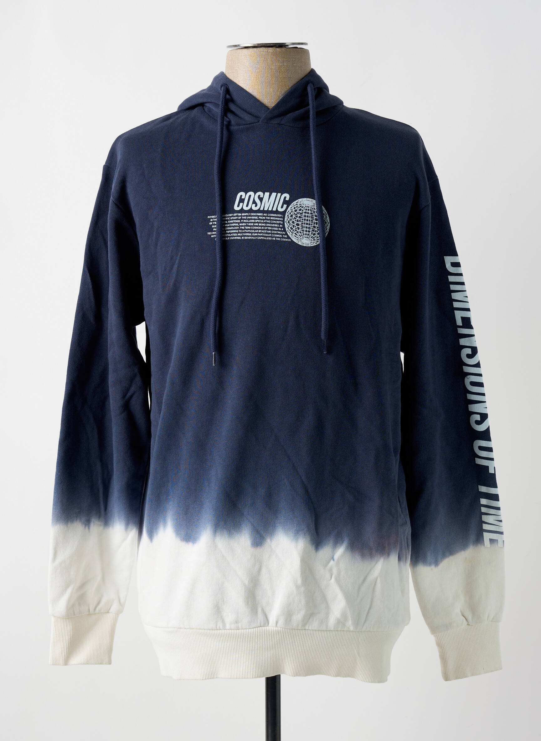 Kapišonas jersey audinys ilgos rankovės mėlyna JACK & JONES vyras