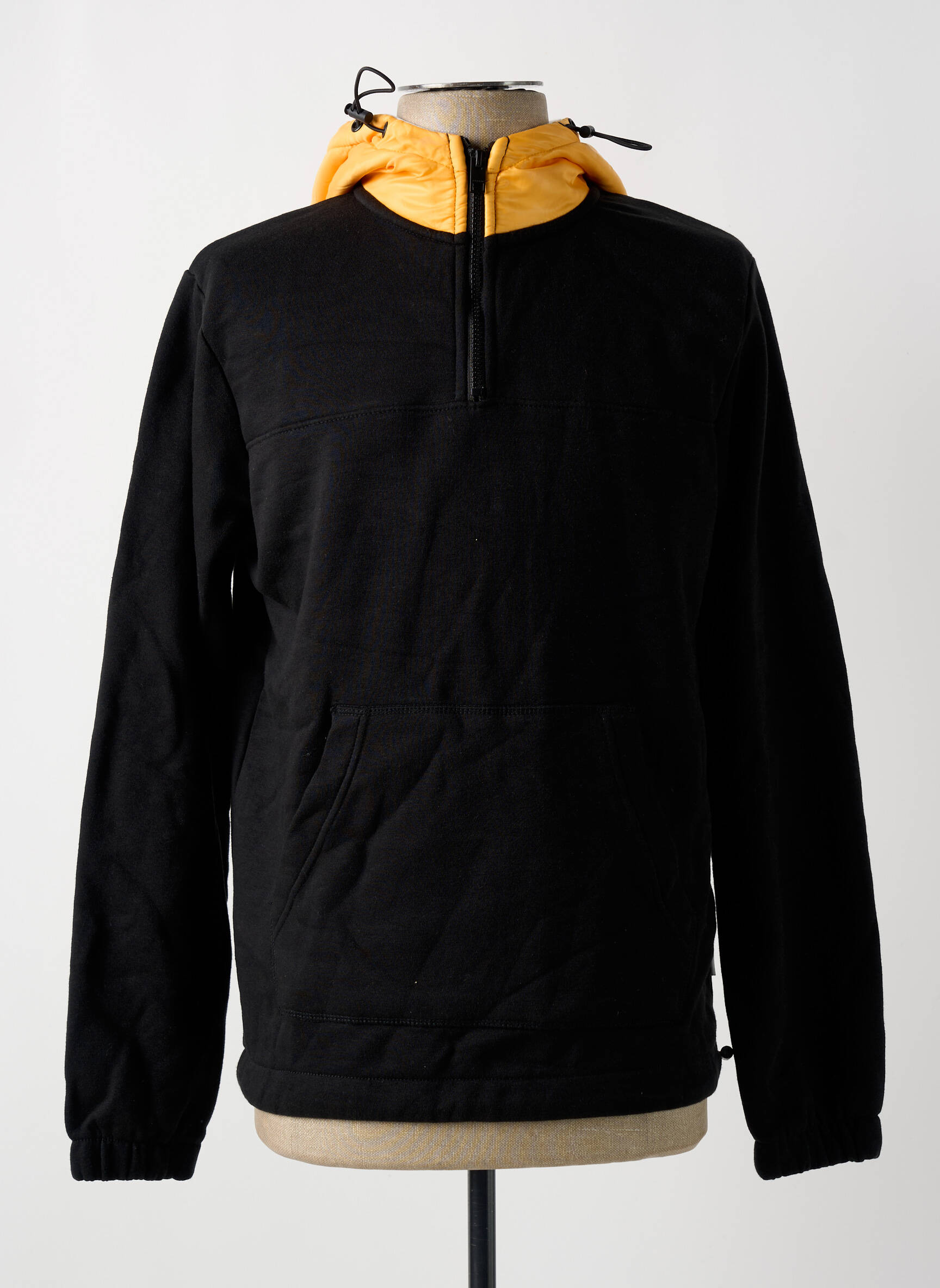 Kapišonas kišenės ilgos rankovės juodas JACK & JONES vyras