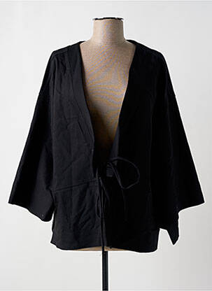 Kimono striukė ilgos rankovės juodas DEUX. BY ELINE DE MUNCK moteris
