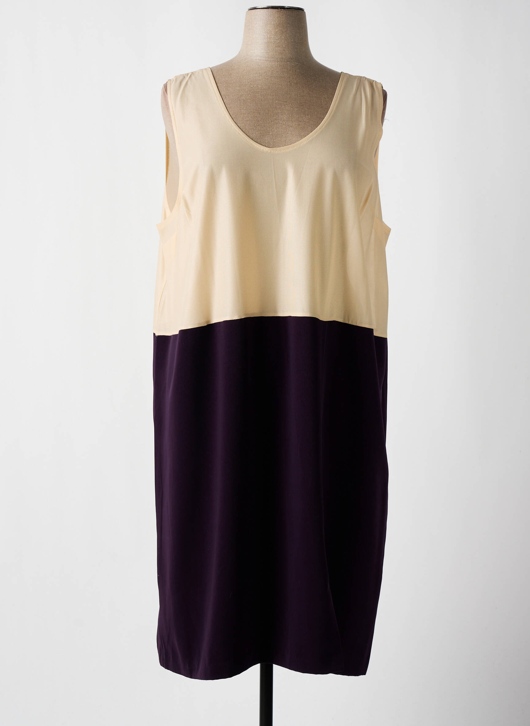 Pusilgių suknelė be rankų be rankų violetinis ISA COUTURE moteris