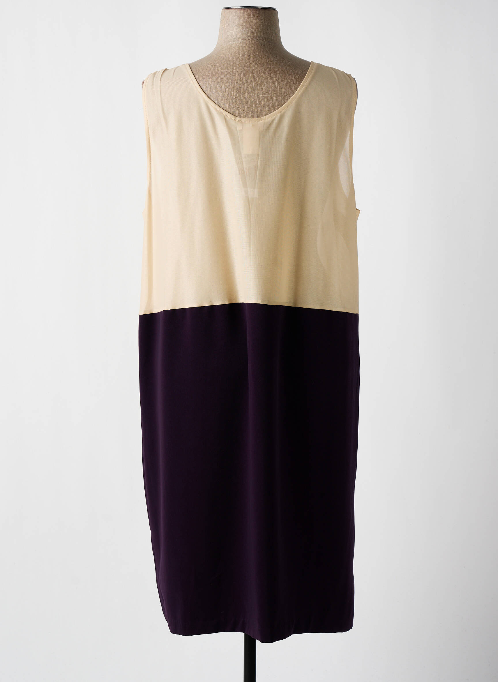 Pusilgių suknelė be rankų be rankų violetinis ISA COUTURE moteris