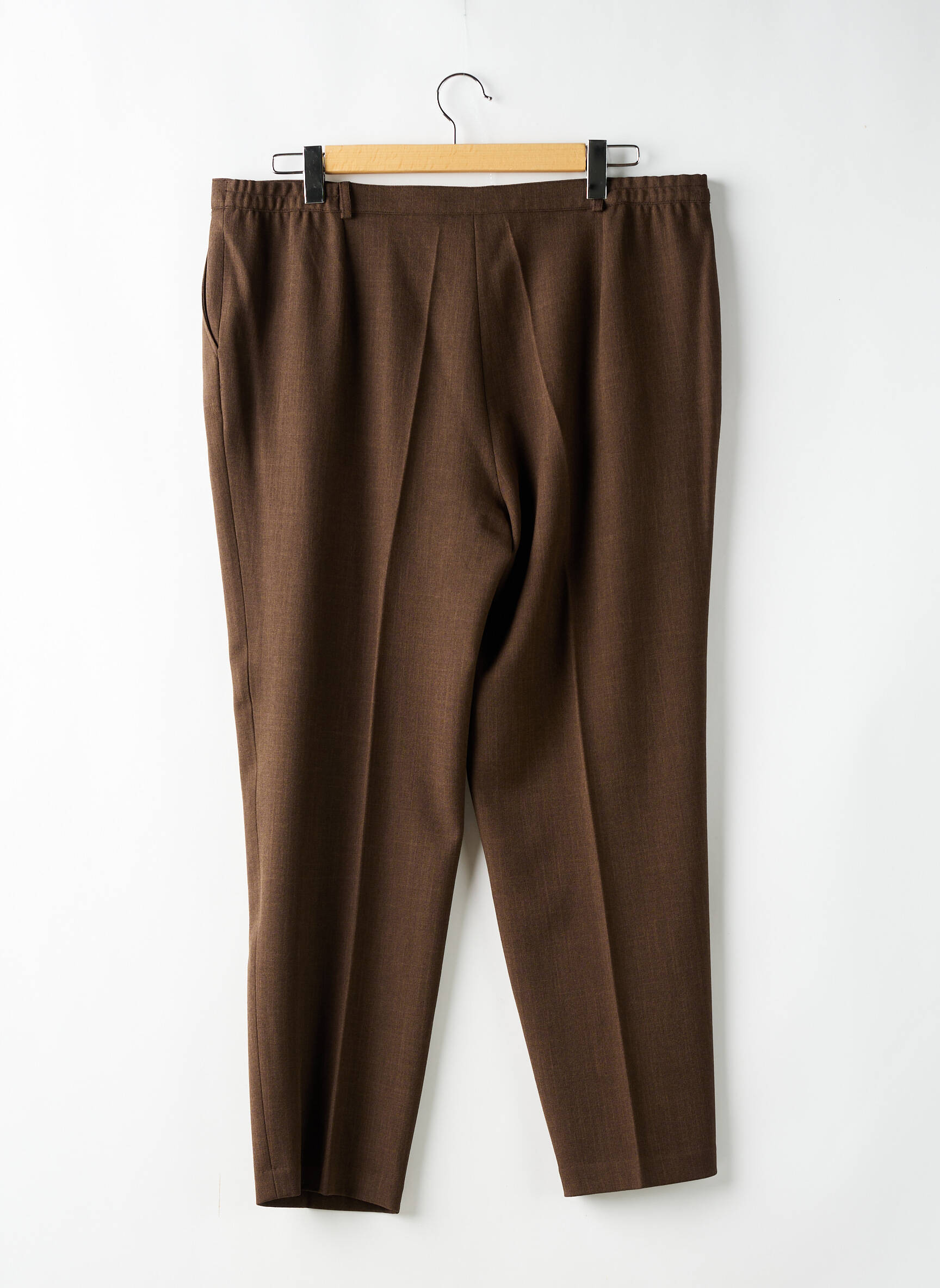 Lieknos kelnės aukšta talija aukšta talija rudas 20/20 moteris