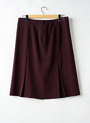 Pusilgis sijonas tiesi kirpimas violetinis CHRISTIAN MARRY moteris