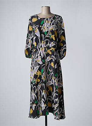 Pusilgių suknelė juodas DIANE VON FURSTENBERG moteris