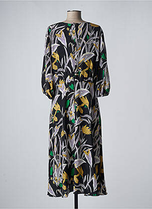 Pusilgių suknelė juodas DIANE VON FURSTENBERG moteris