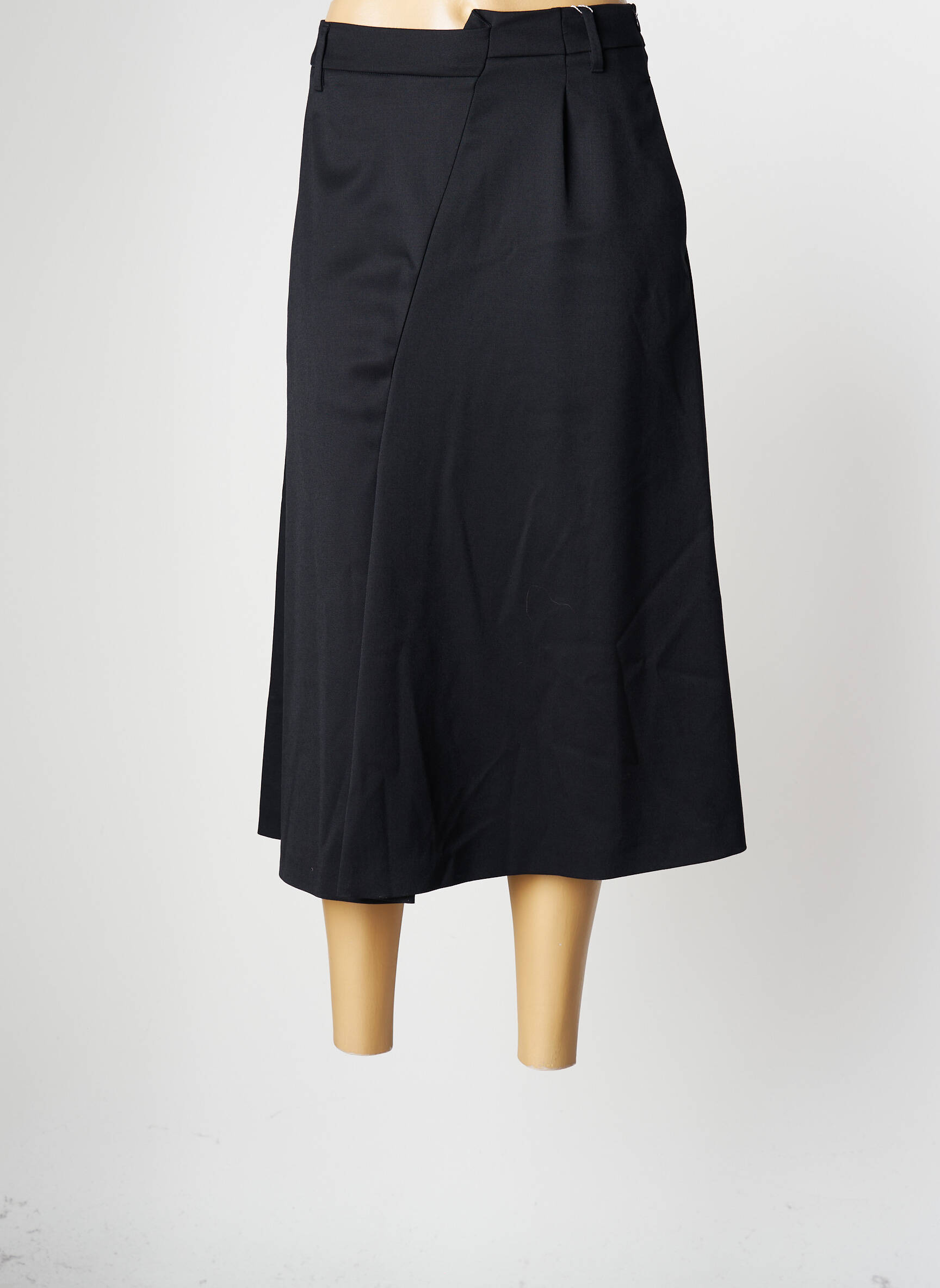 Pusilgis sijonas juodas MAISON MARTIN MARGIELA moteris