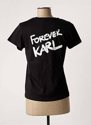T-marškinys juodas KARL LAGERFELD moteris
