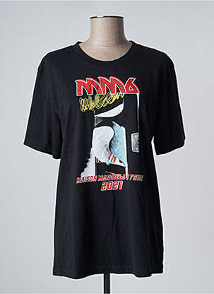 T-marškinys juodas MAISON MARTIN MARGIELA moteris