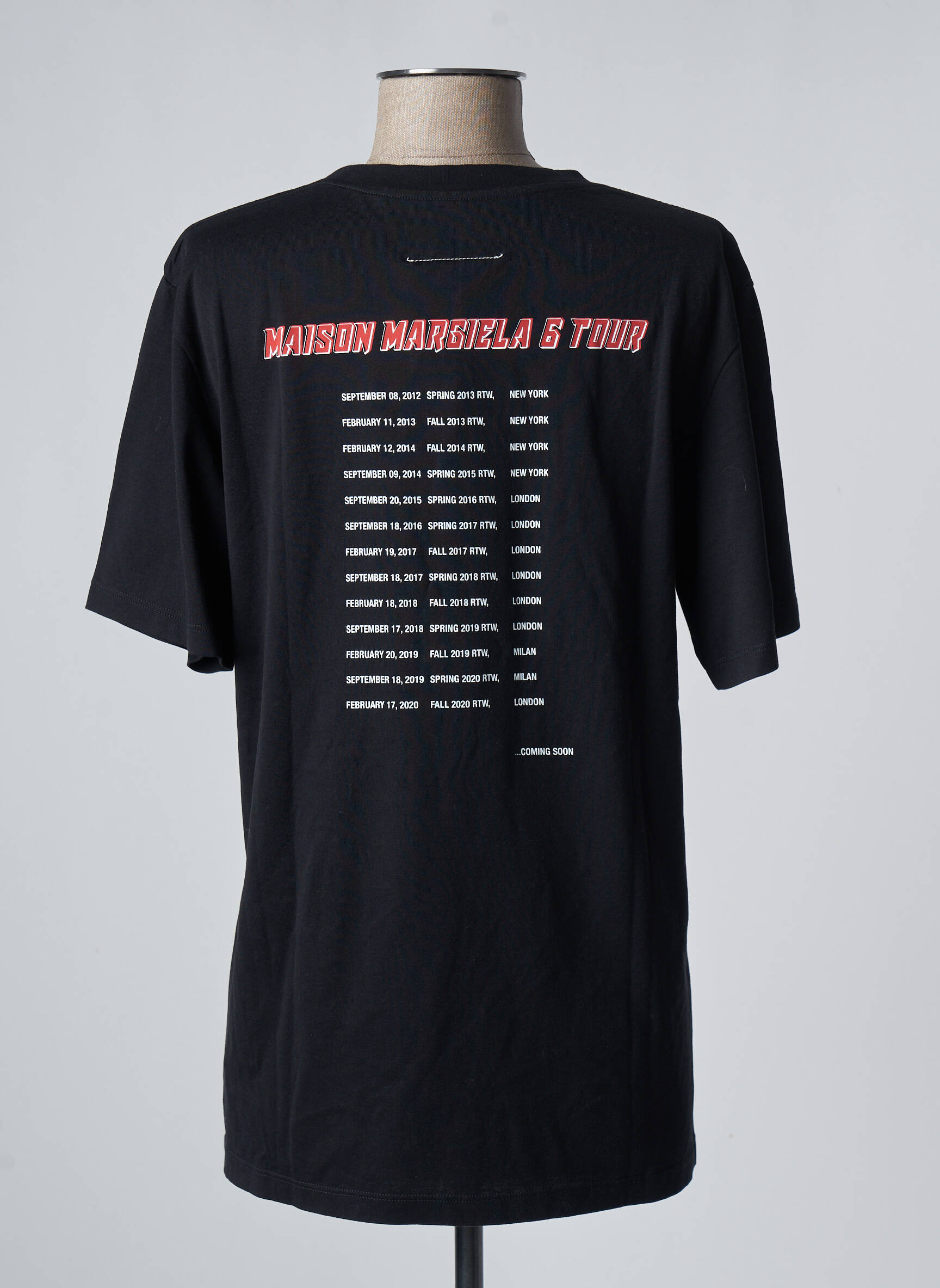 T-marškinys juodas MAISON MARTIN MARGIELA moteris