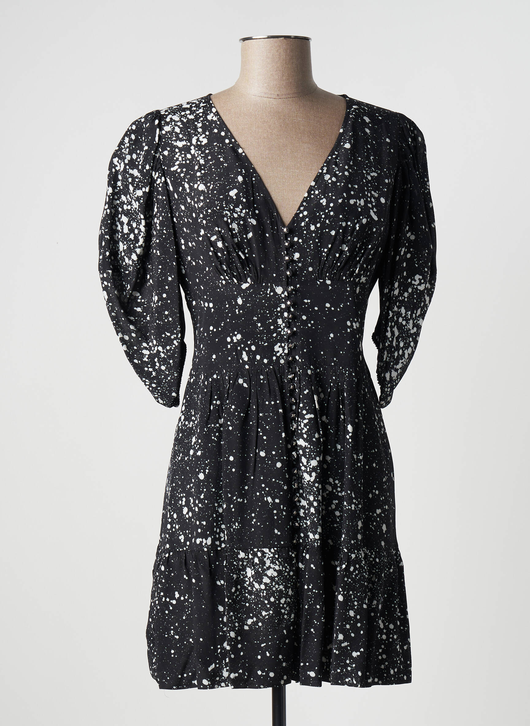 Trumpa suknelė juodas THE KOOPLES moteris
