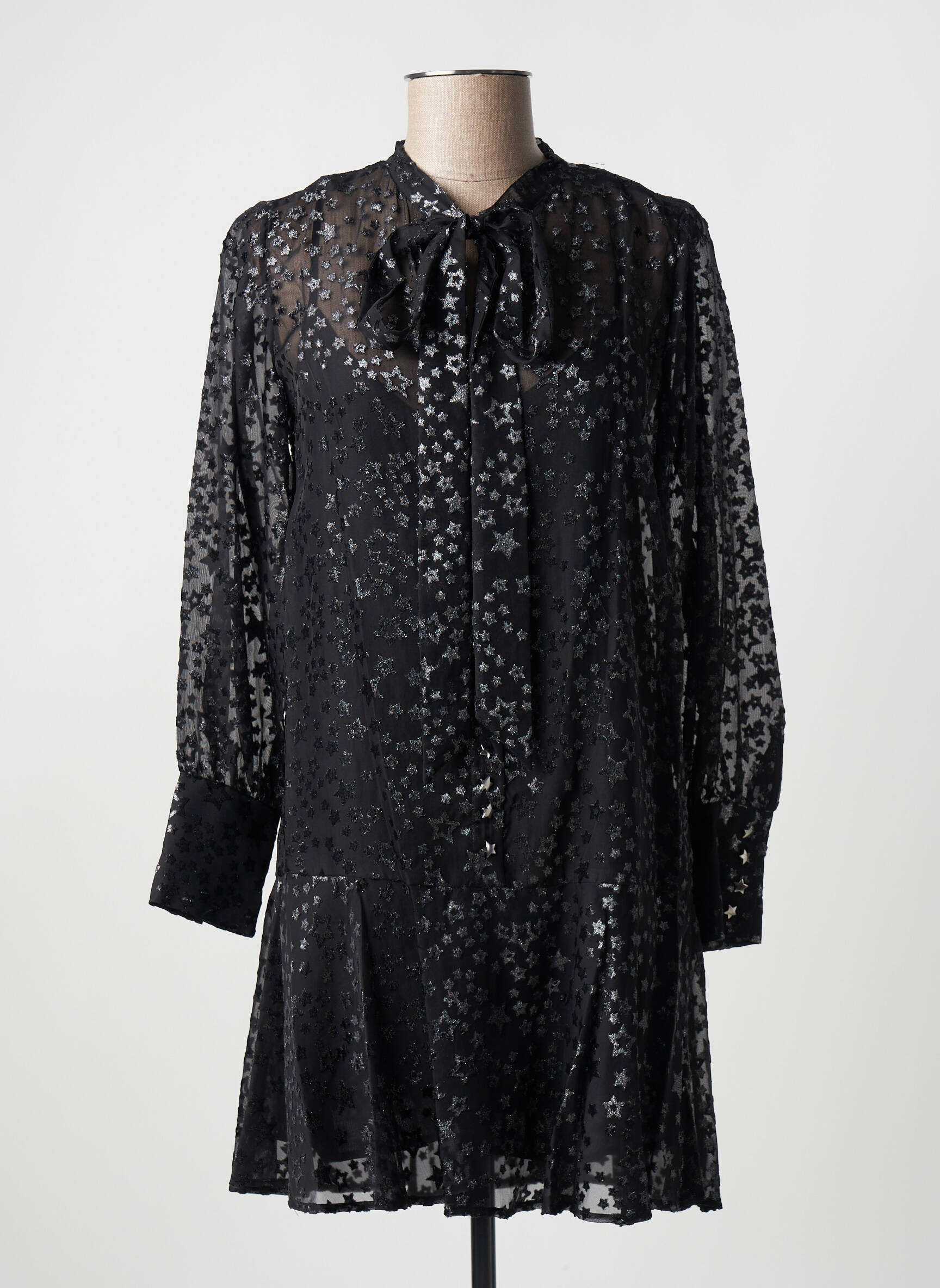 Trumpa suknelė juodas THE KOOPLES moteris
