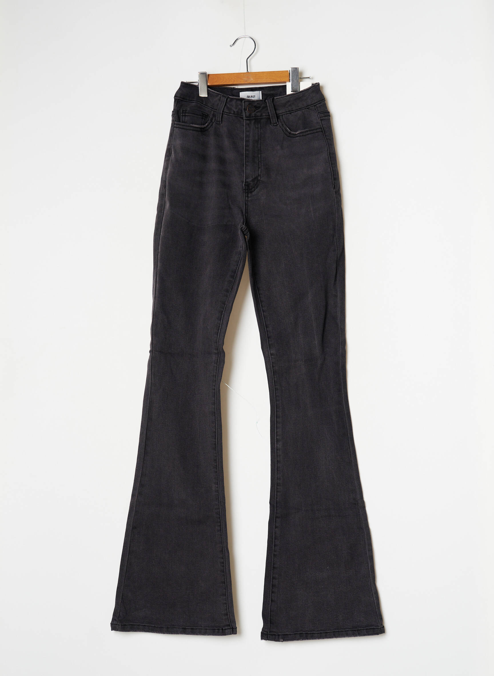 Bootcut džinsai juodas OBJECT moteris