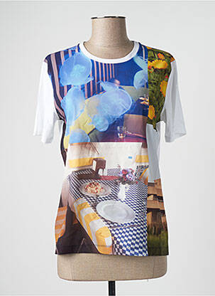T-marškinys baltas PAUL SMITH moteris