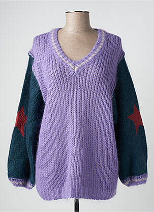 Megztinis violetinis SACK'S moteris