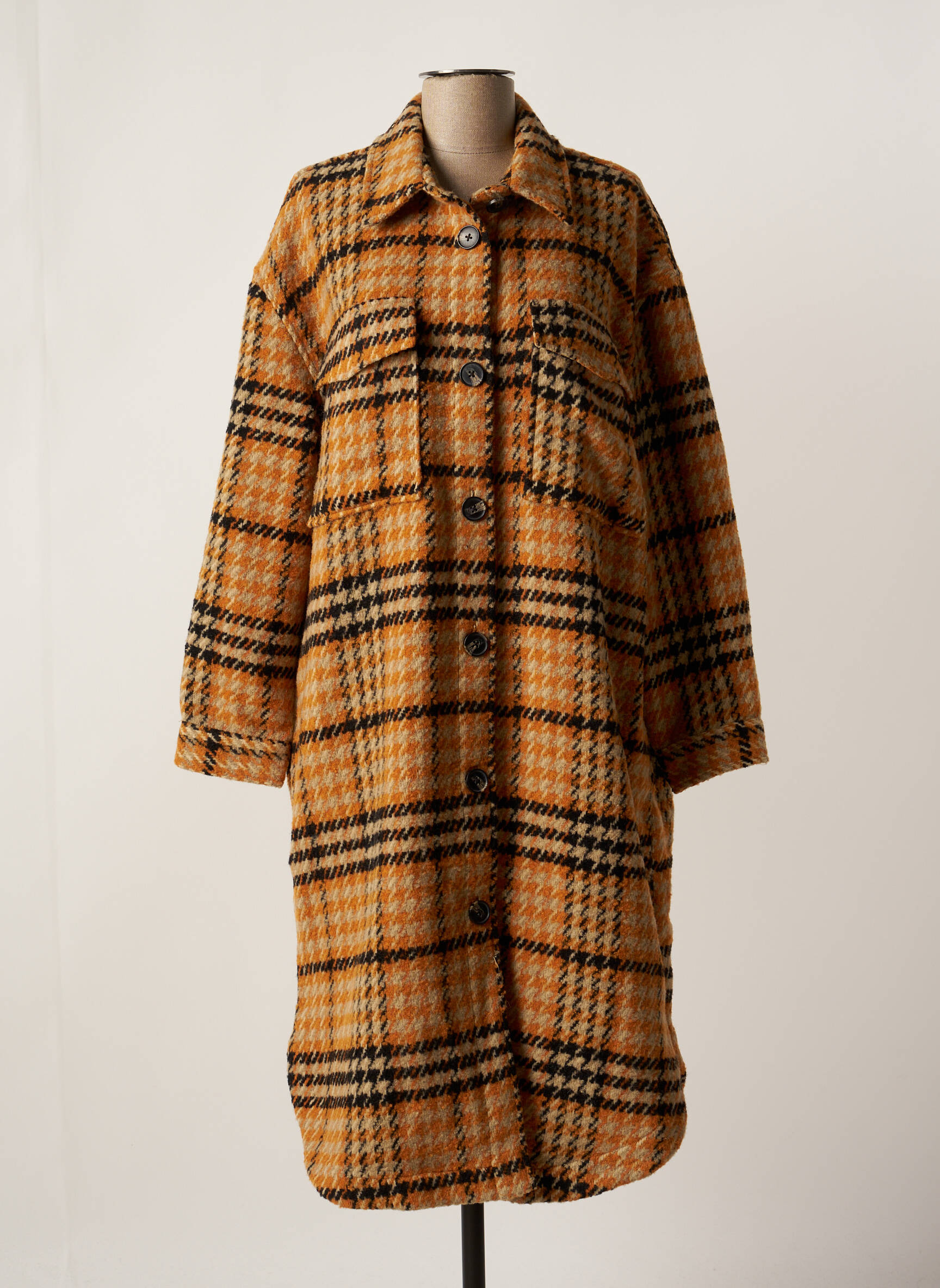 Ilgas paltas bežinis OBJECT moteris