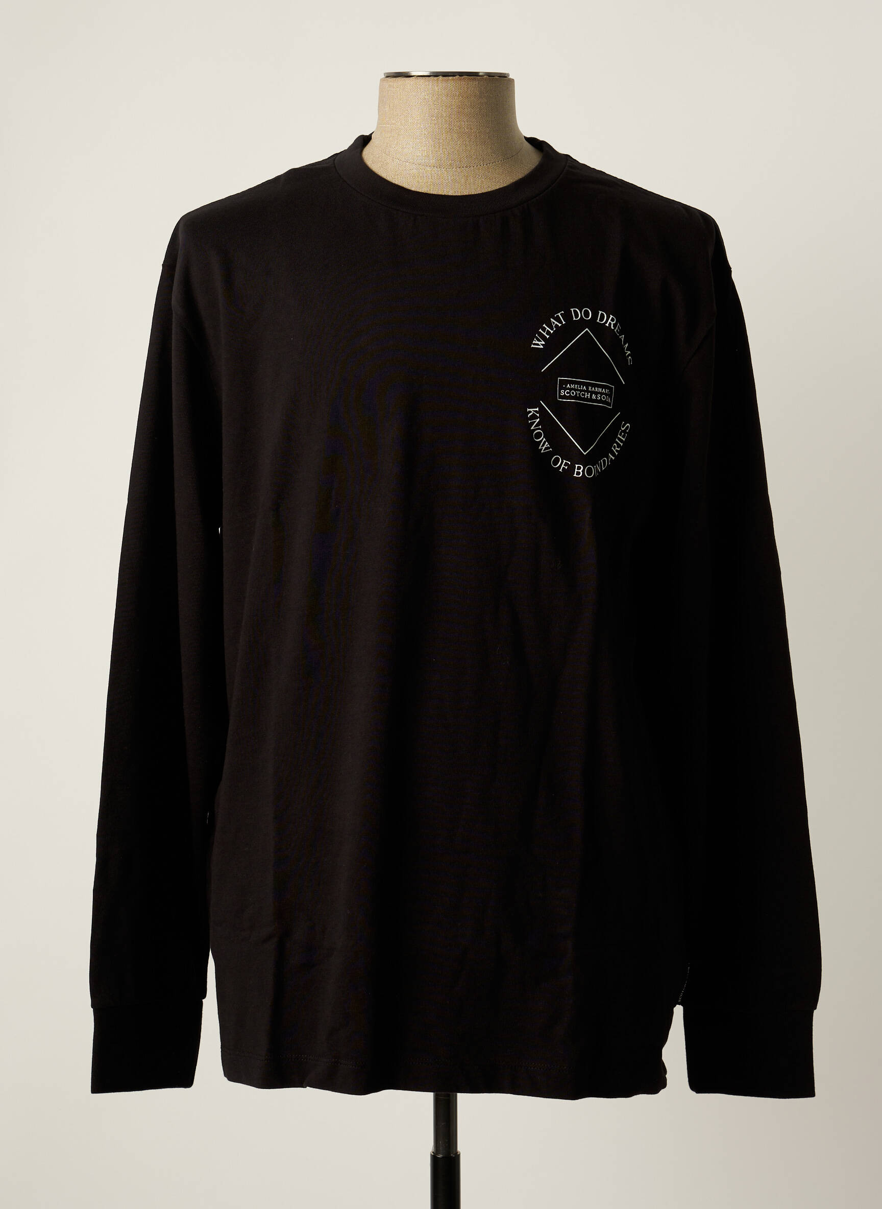 T-marškinys juodas SCOTCH & SODA moteris