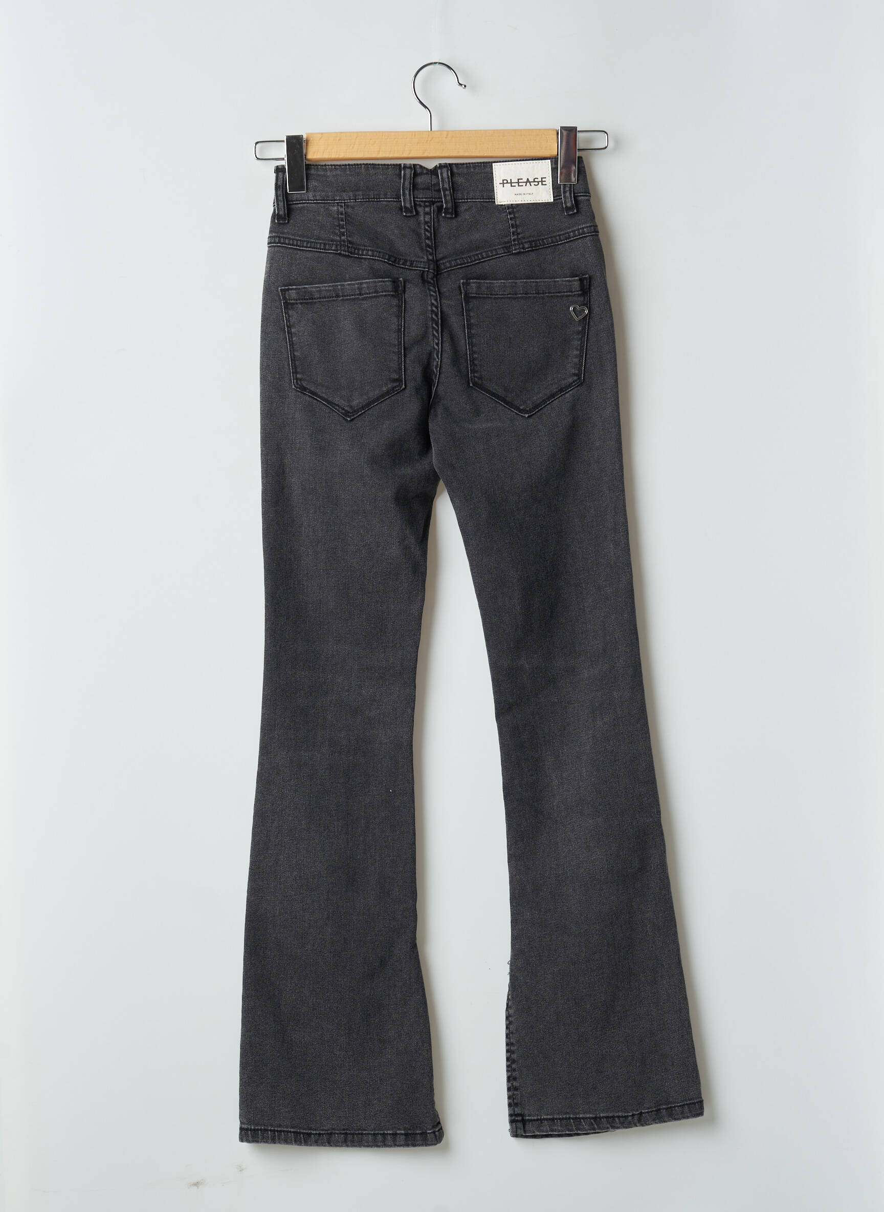 Bootcut džinsai juodas PLEASE moteris
