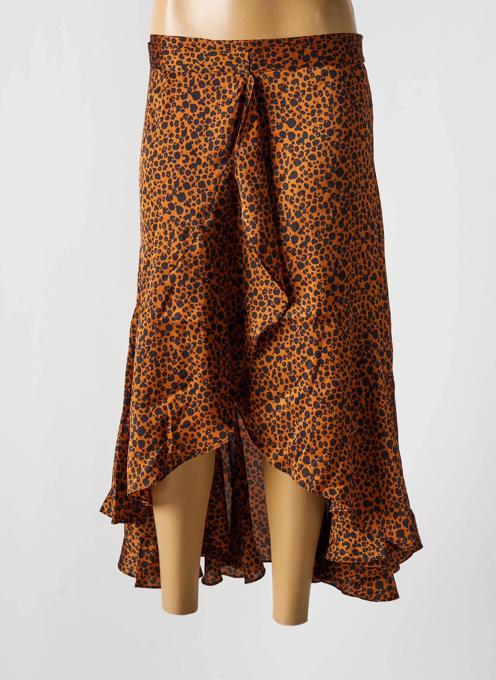 Pusilgis sijonas rudas SCOTCH & SODA moteris