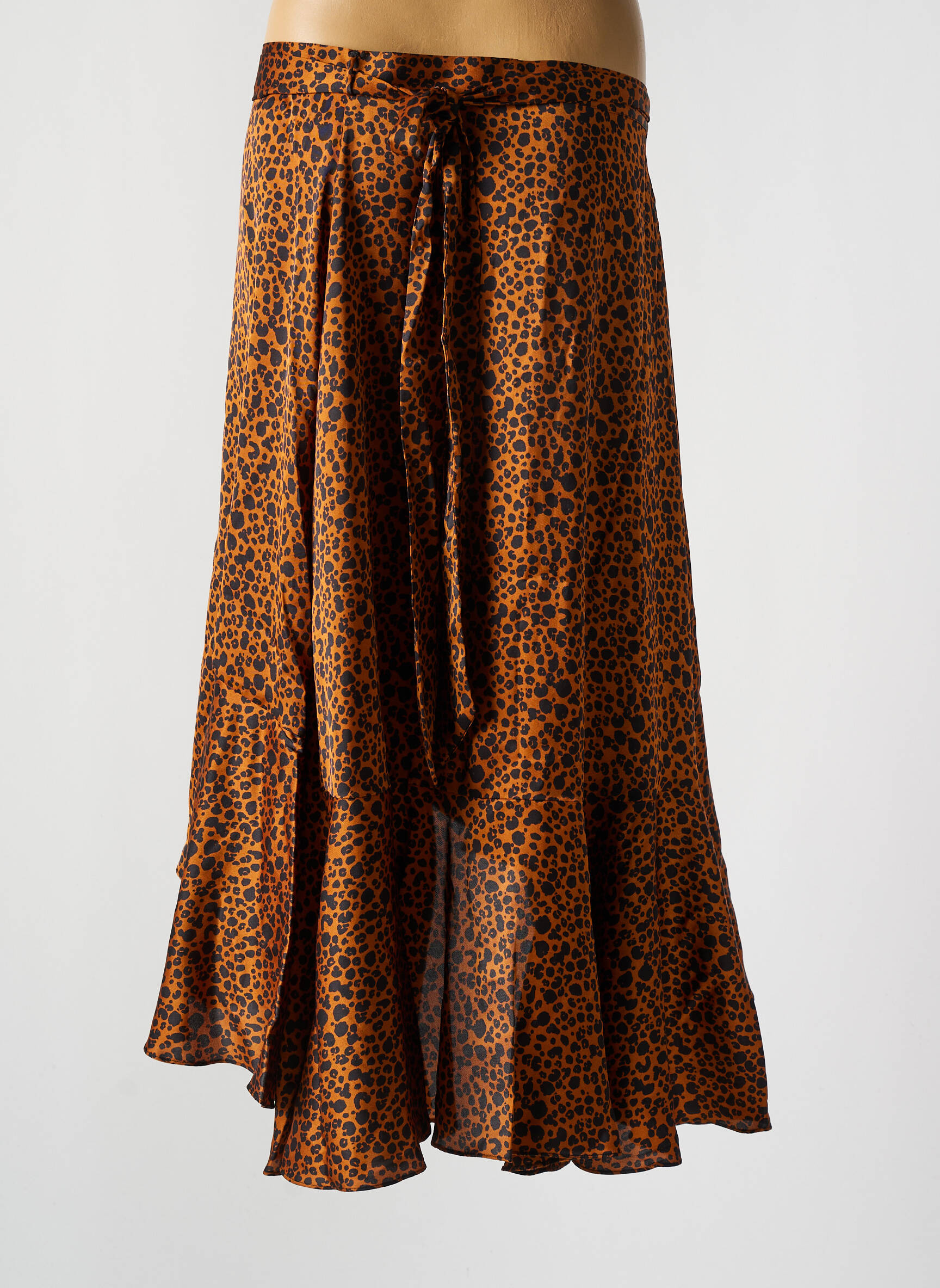 Pusilgis sijonas rudas SCOTCH & SODA moteris