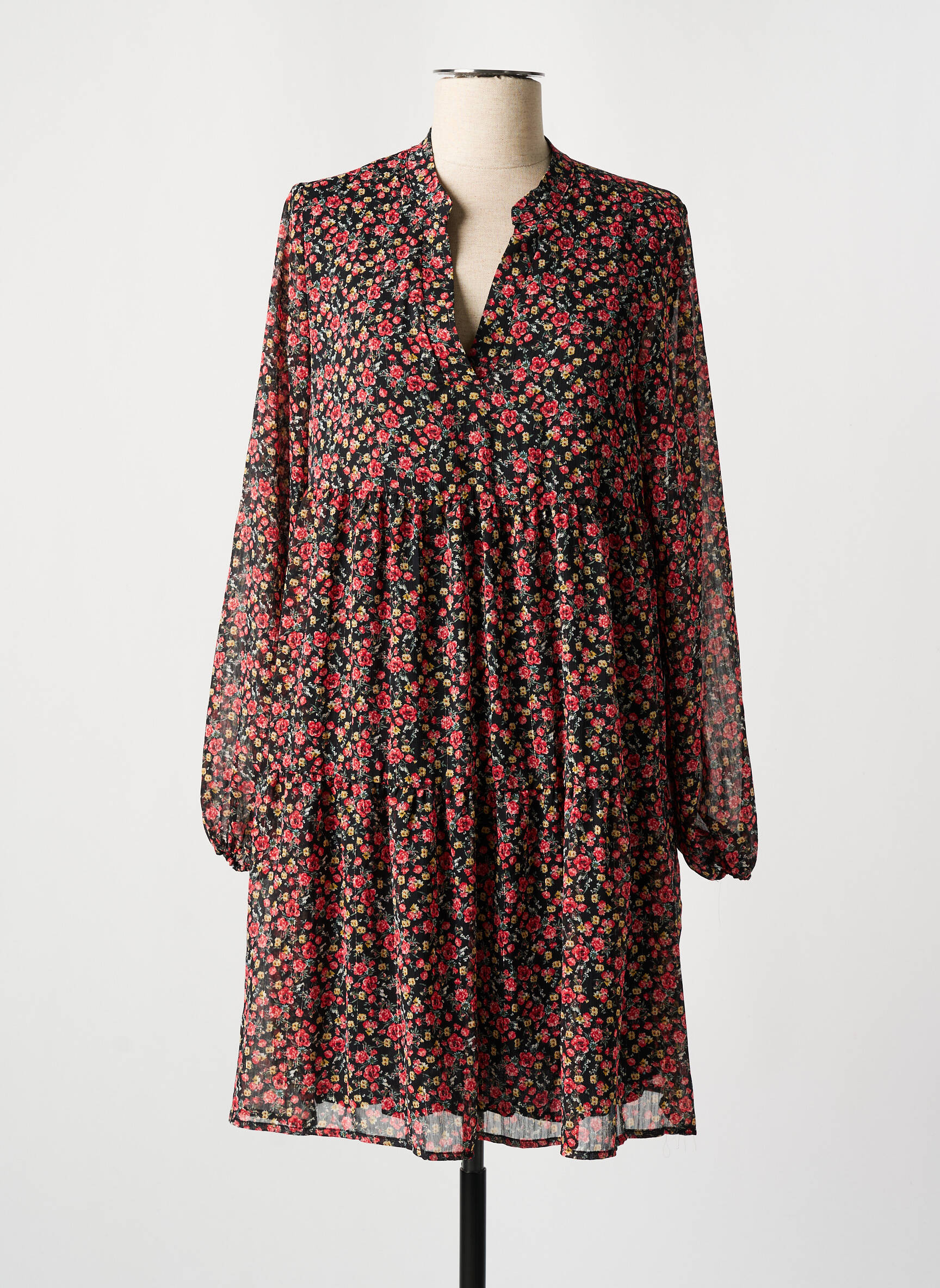 Pusilgių suknelė rožinė VERO MODA moteris