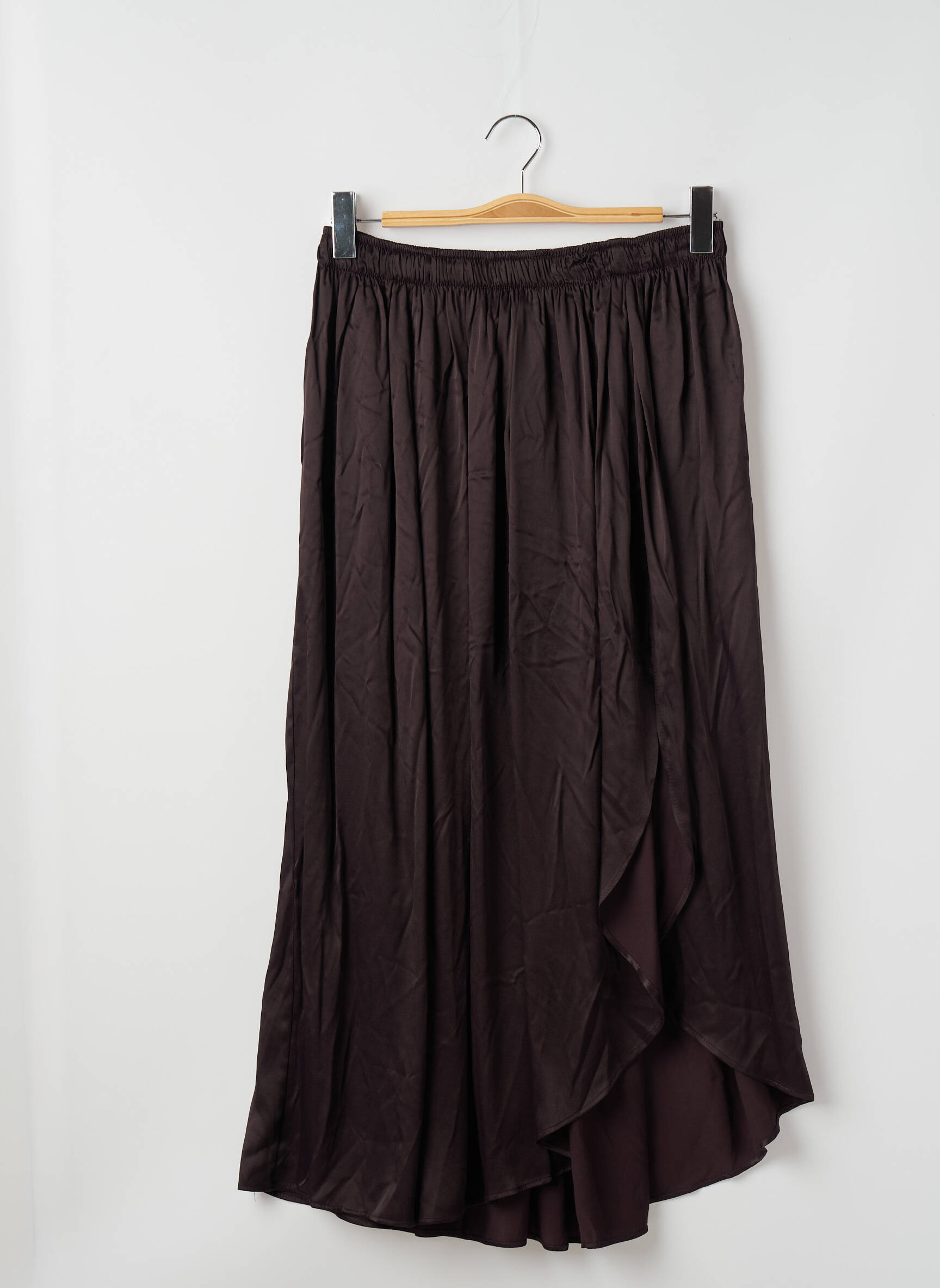 Pusilgis sijonas rudas ASTRID BLACK LABEL moteris