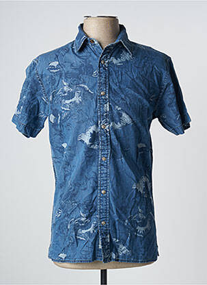 Trumpa rankovė marškiniai mėlyna JACK & JONES vyras