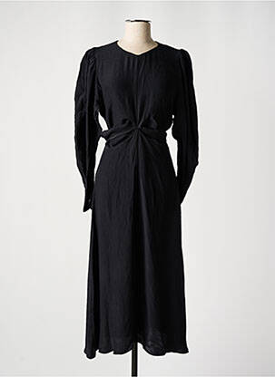 Pusilgių suknelė juodas ASTRID BLACK LABEL moteris
