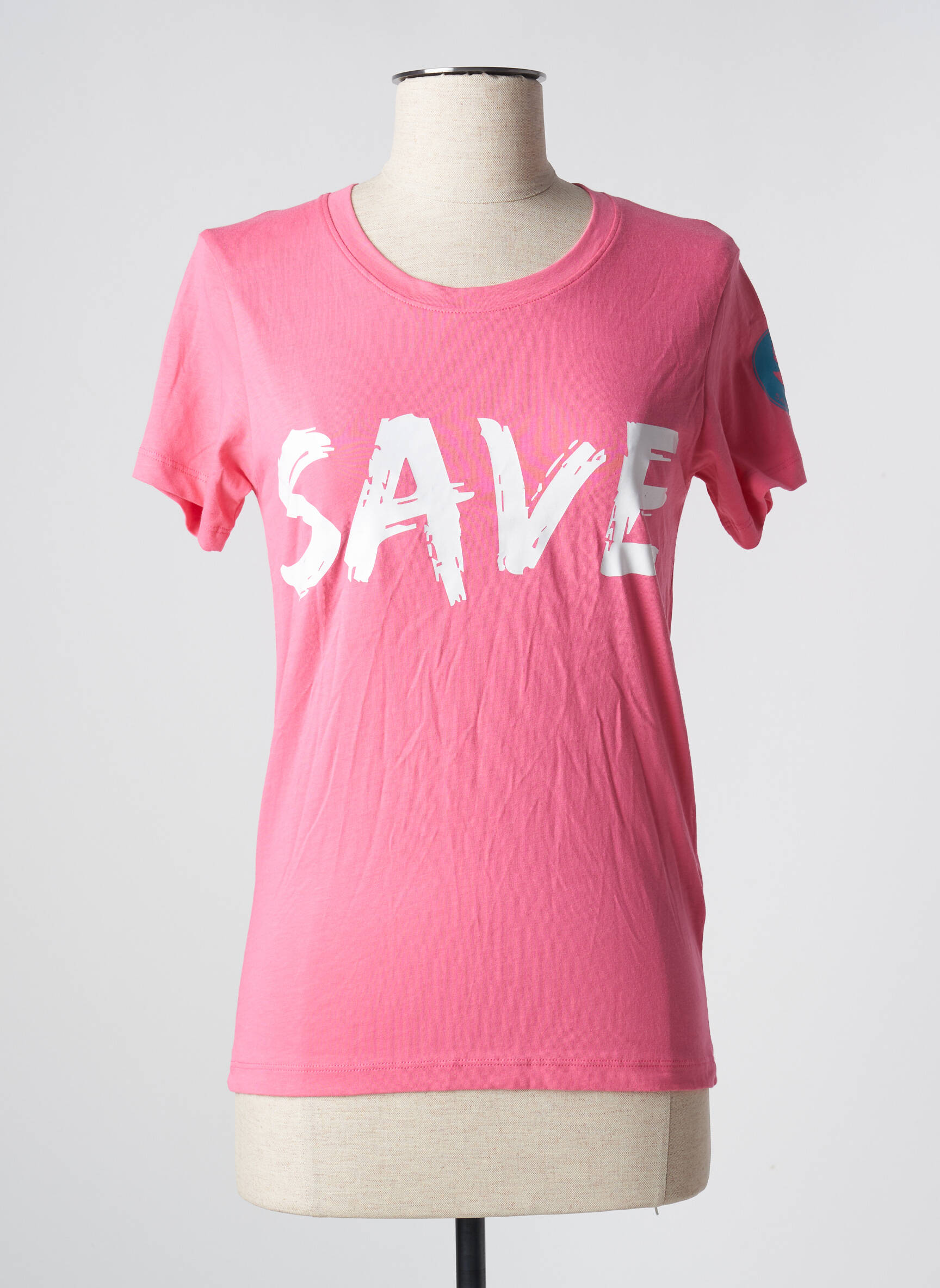 T-marškinys rožinė SAVE THE DUCK moteris